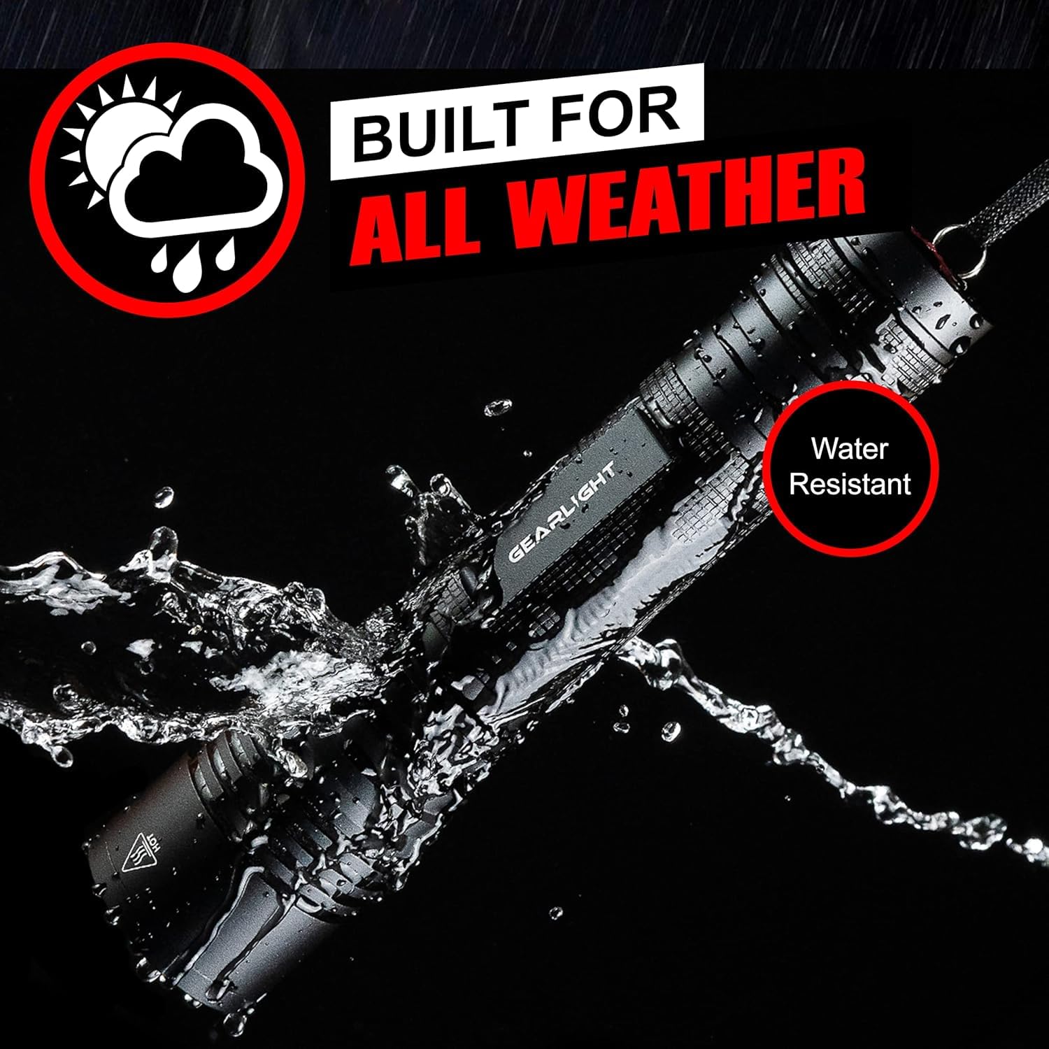 Gearlight S2000 Led Flashlight High Lumens - Super Bright, Powerful, Mid-Size Utility Flashlight For Outdoor Activity & Emergency Use