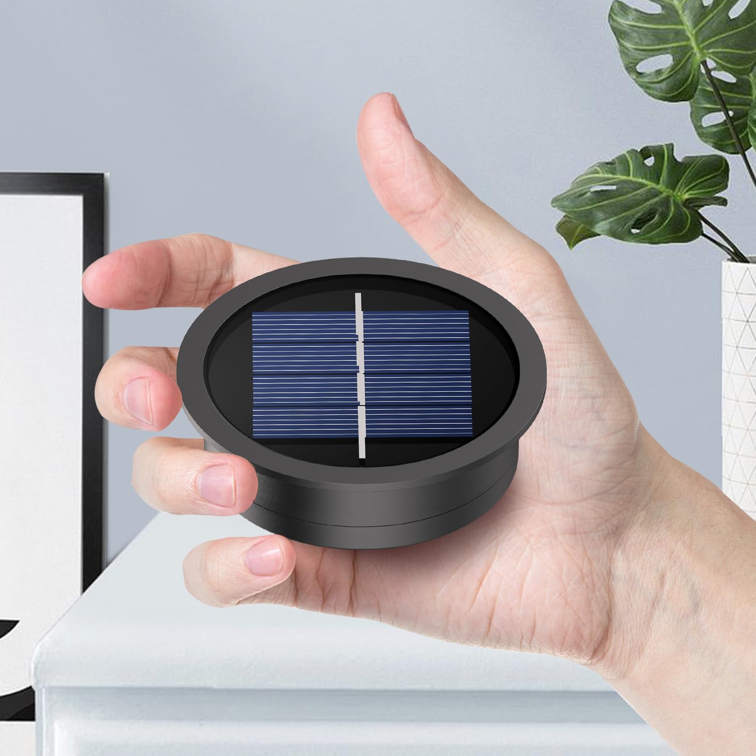 X-Prek 2 Pack Replacement Solar Light Parts(Top Size 2.76 Inches, Bottom Size 2.36 Inches),7 Lumens Warm White Led Waterproof Solar Light Replacement Top Kit For Outdoor Diy Hanging Lanterns