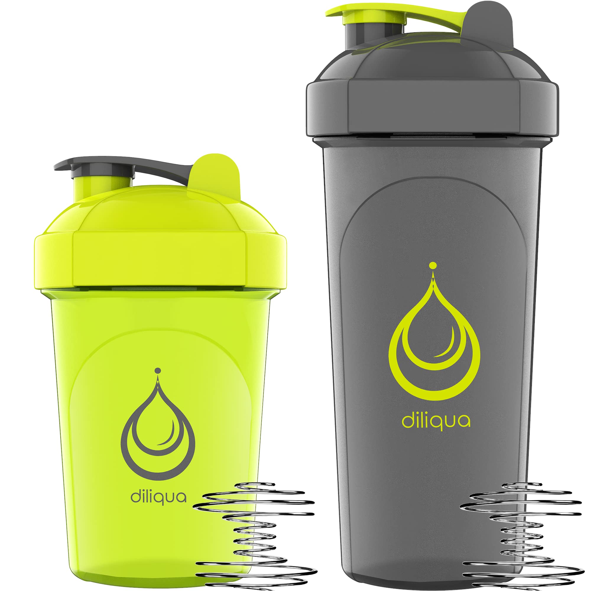 10 Pack, Shaker Bottles For Protein Mixes - & Dishwasher Safe  5 Large 28 Oz & 5 Small