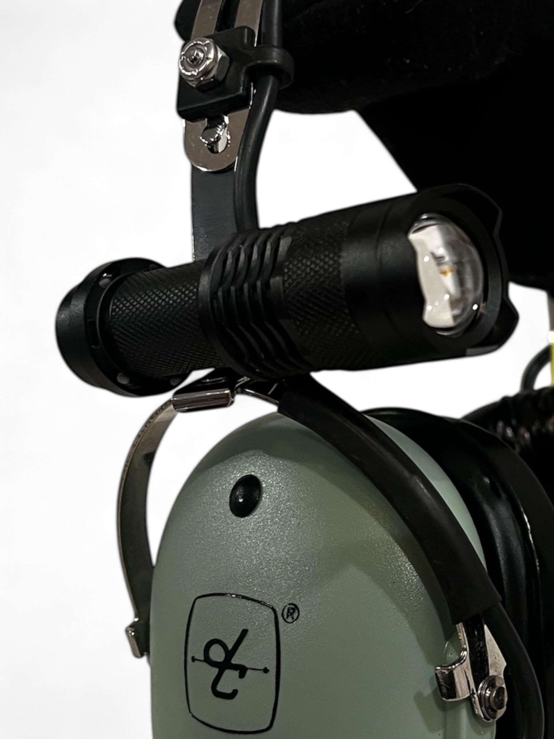 Flightpro Dual-Mode Red Pilot Flashlight: Zoomable, Sos Strobe, Headset-Mountable, Single Battery Powered