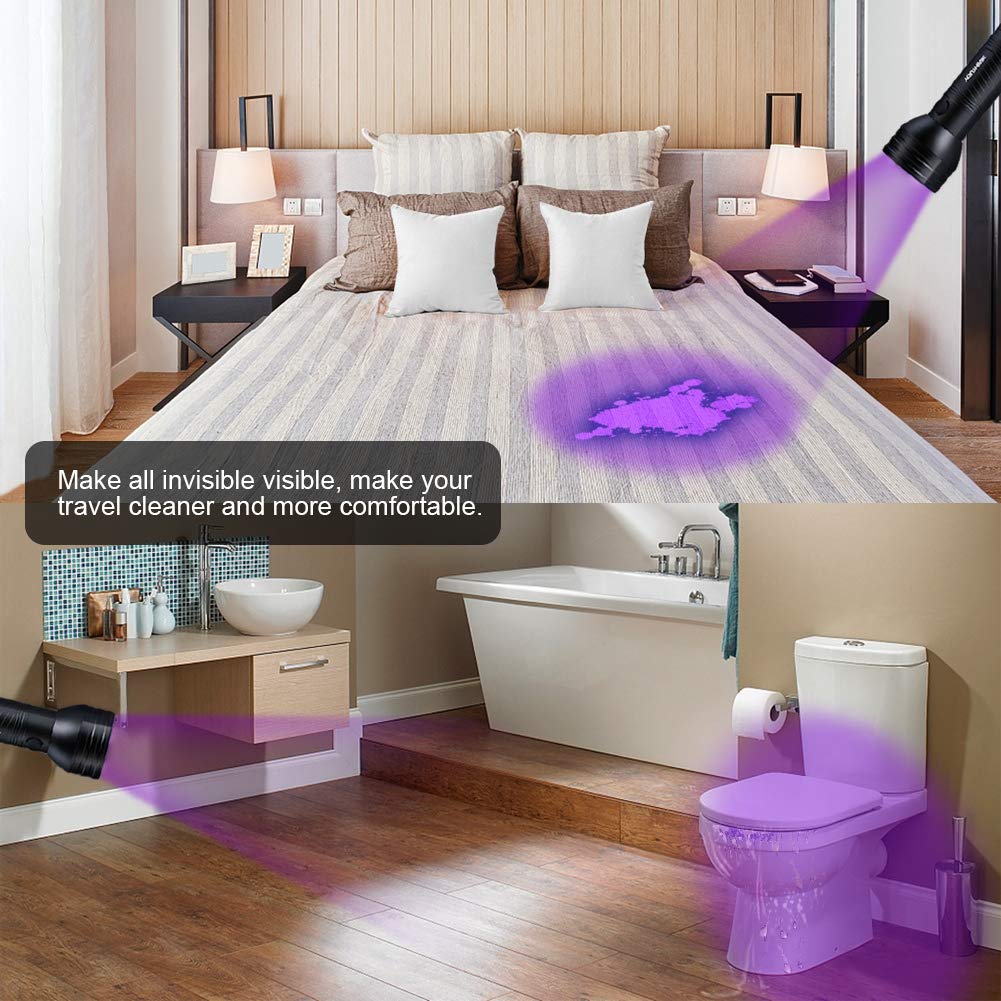 Headerbs Flashlights, 51 Led Torch Scorpion Detector Hunter Ultra Violet Blacklight Flashlight