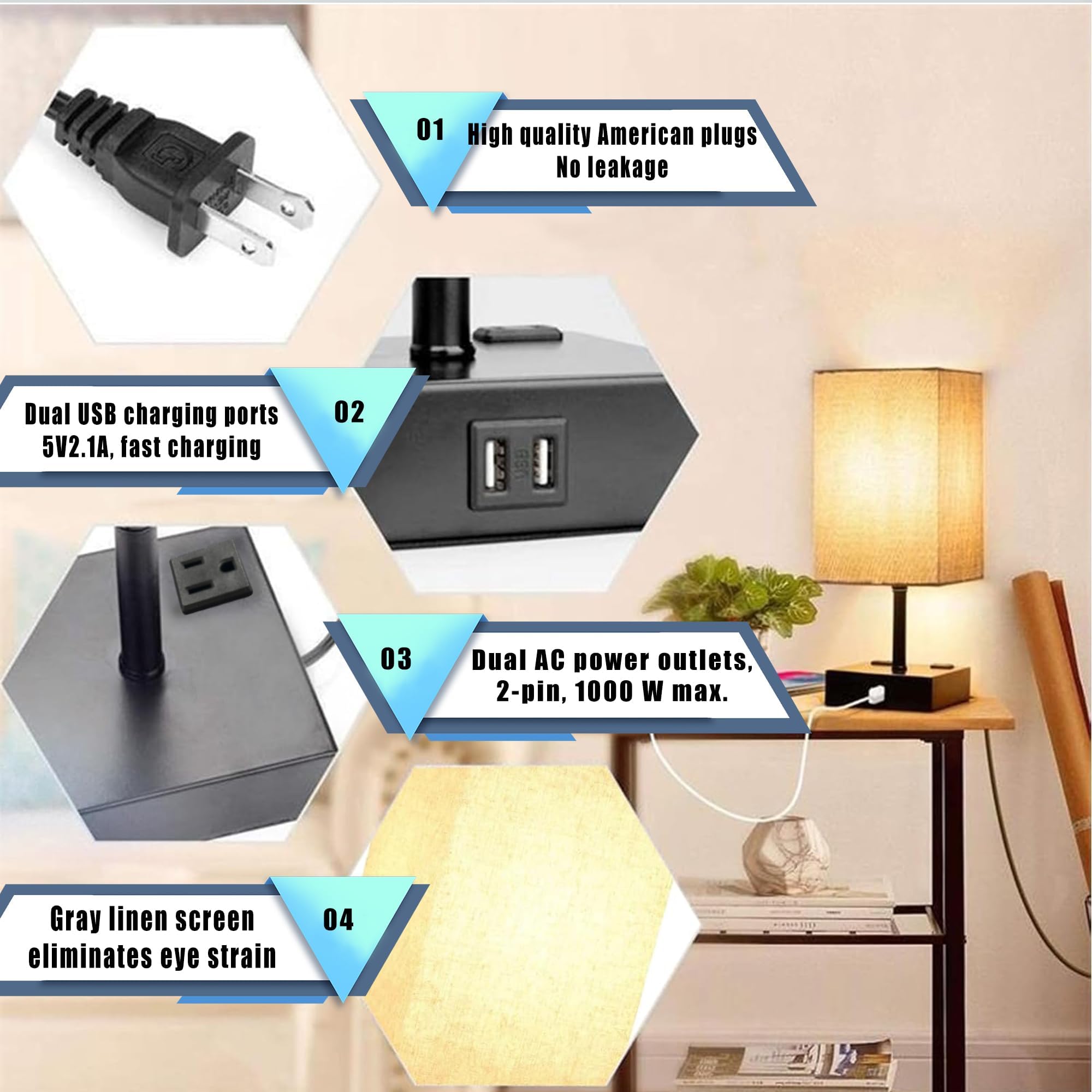 Rytabee Bedside Table Lamp,3000/4000/5000K Small,Nightstand Lamp With 3 Color Modes By Pull Chain,Small Nightstand Lamp For Bedroom,Living Room,Office(Led Bulb Included)
