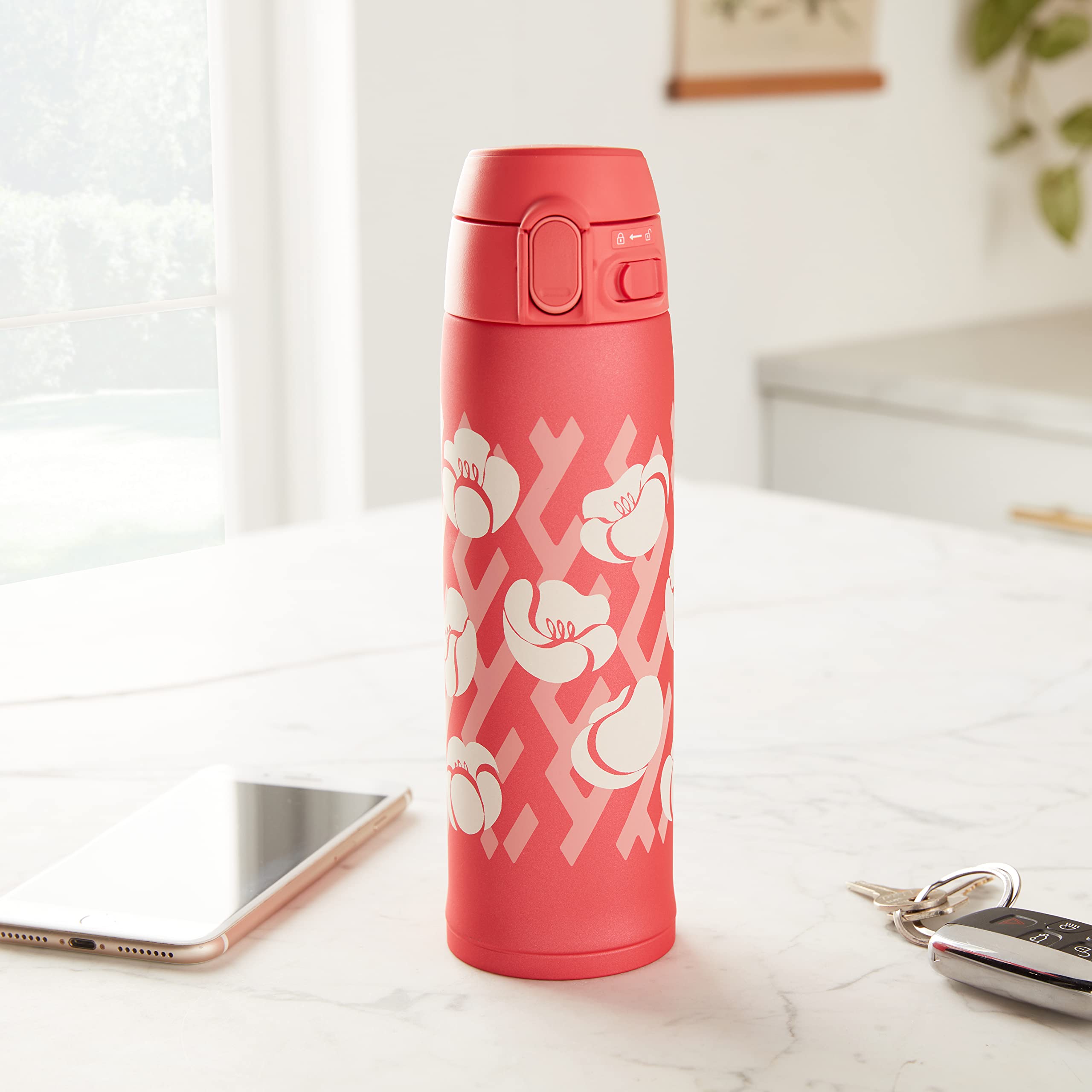 Zojirushi Sm-Tae48Sapz Stainless Vacuum Mug, 16 Oz, Ume Pink