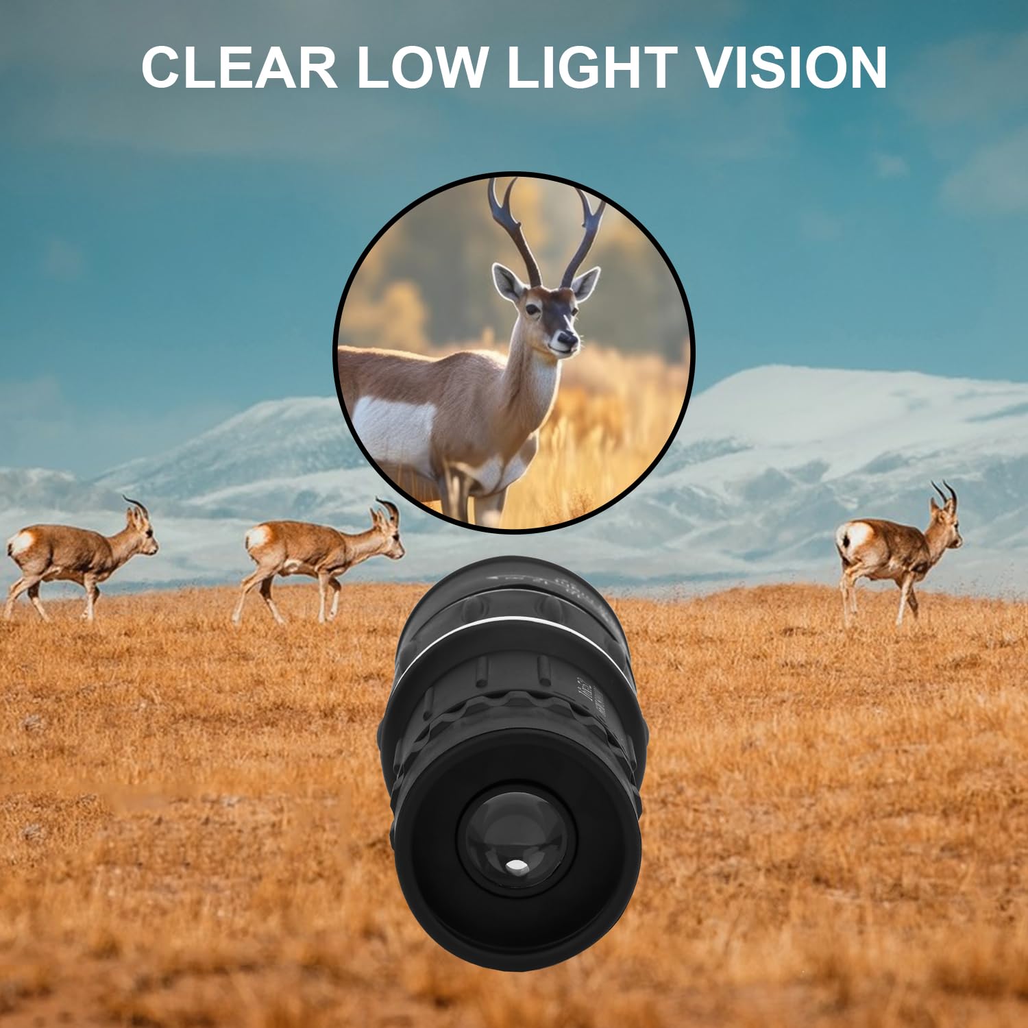 Rongon Monocular Telescope High Definition Monoculars 16X52 High Power Dual Focus Single Binocular Bak-4 Prism And Fmc Lens Compact Monocular Suitable For Hunting/Bird Watching/Wildlife/Travel