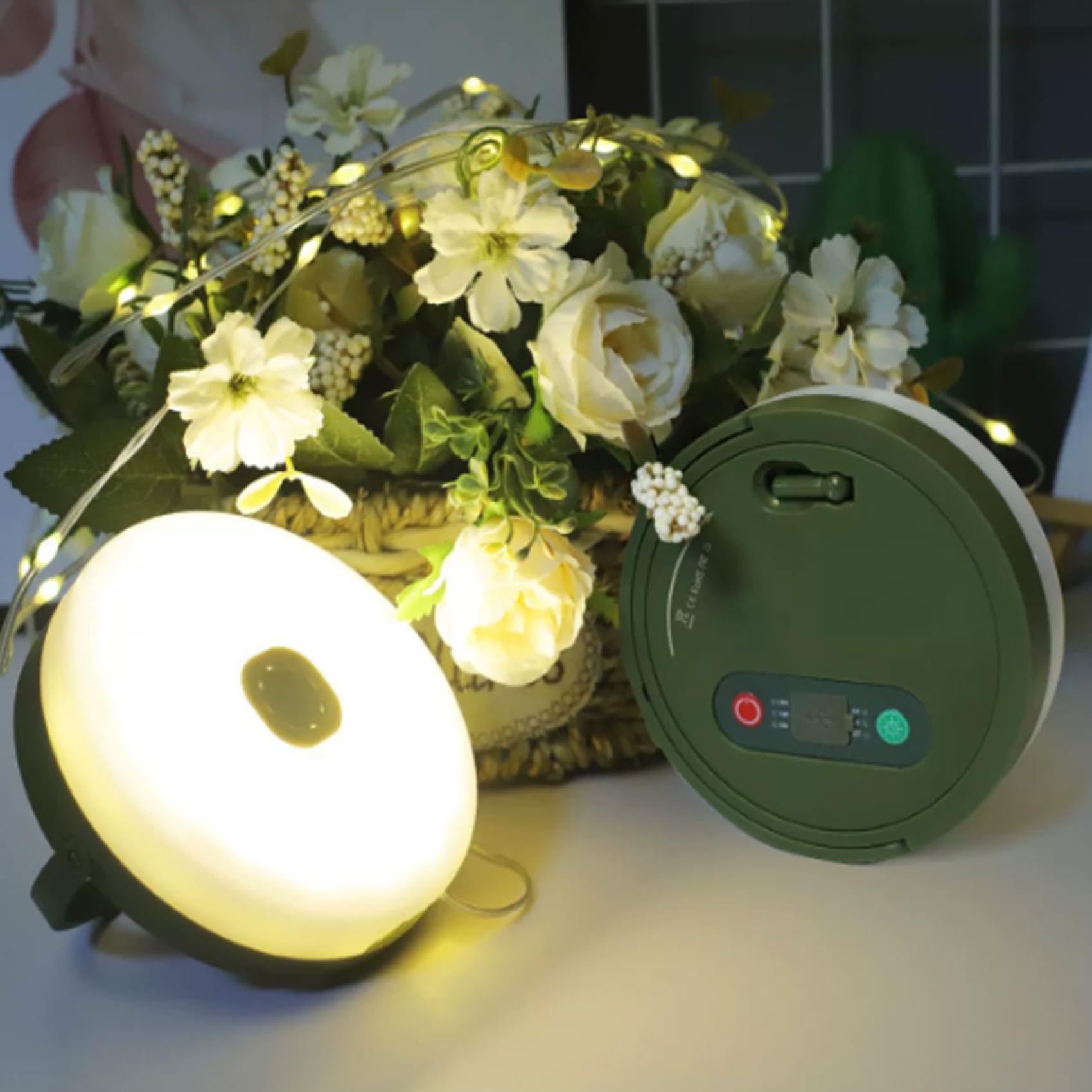 Yincord Camping String Lights, All In 1 Usb Rechargeable Lantern, Outdoor Retractable String Lights With 8 Lighting Modes, Quick 30S Recovery, Tent Lights For Camping, Hiking, Yard, Rv