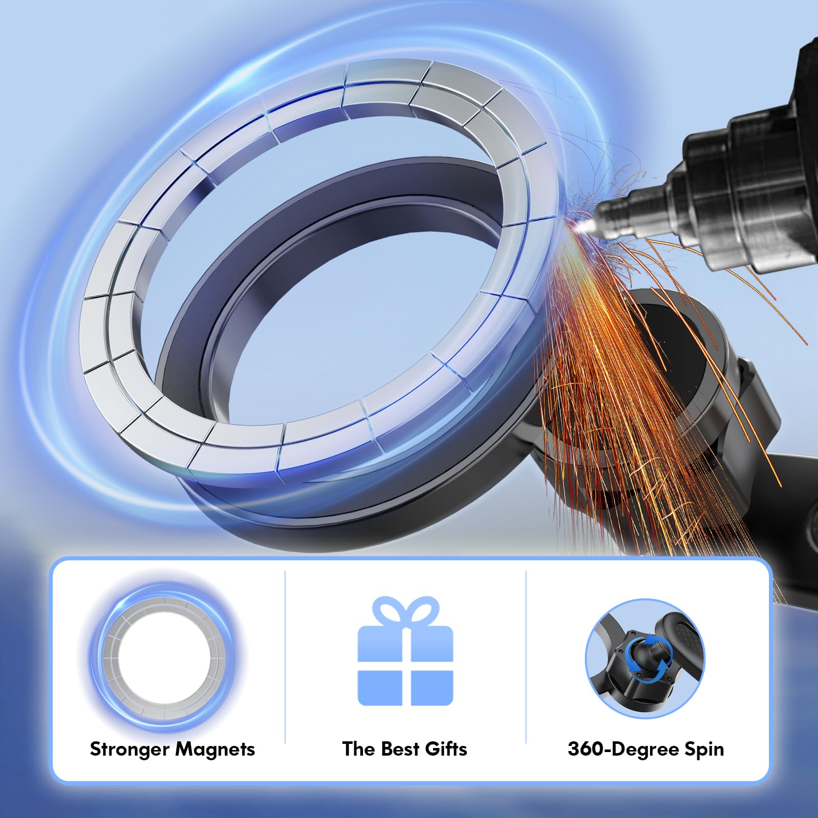 Bokilino Tesla Phone Mount, For Magsafe Car Mount, 【Strongest Magnet Power】 Magnetic Car Phone Holder For Tesla 3/Y/S/X Accessories Screen, Fits All Phone, Tesla Model Y Accessories Tesla Model 3 Accessories