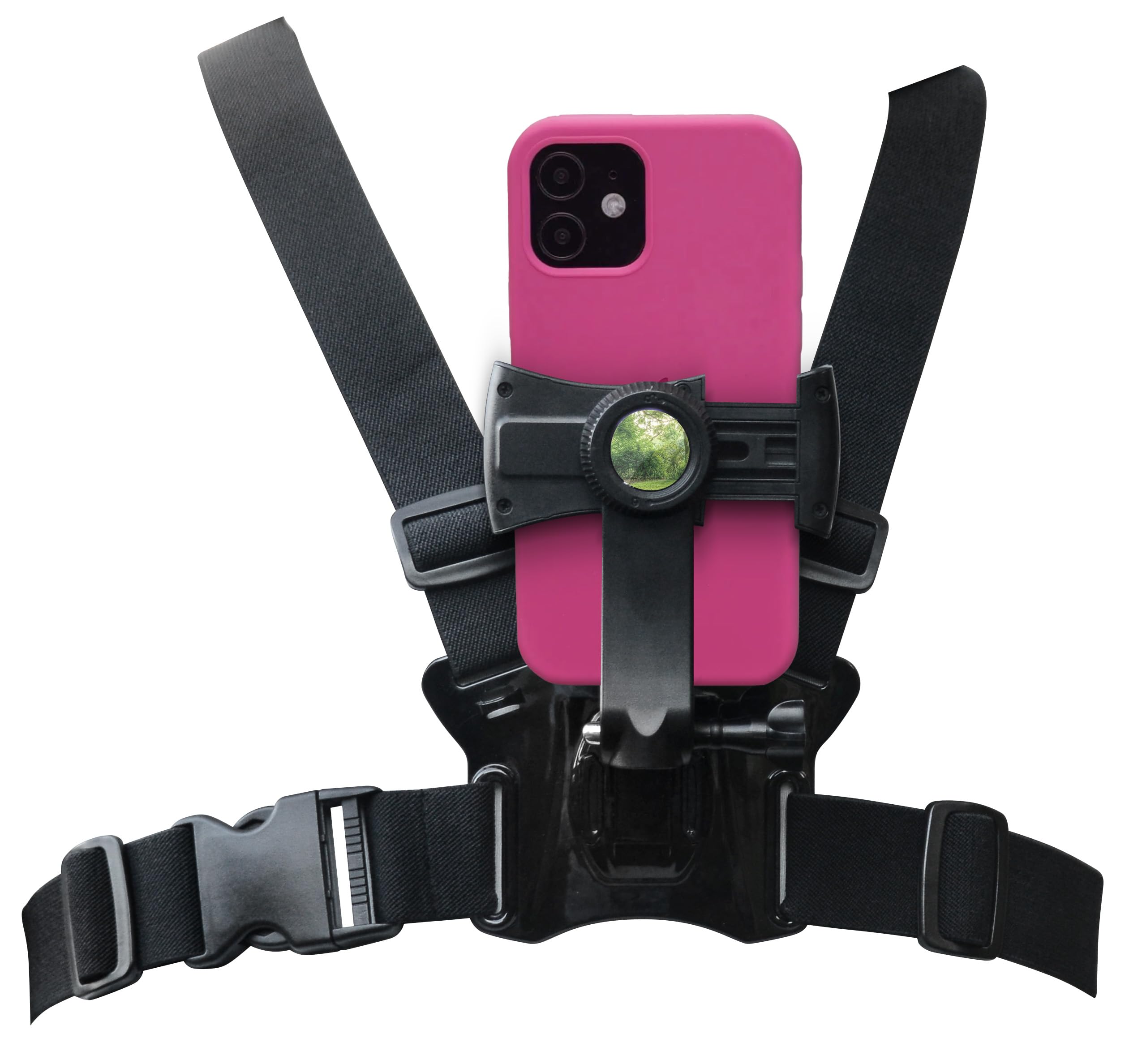 Pixlplay Smartphone Chest Mount Universal Holder Compatible With Iphone And Samsung Phone Mount For Filming Or Photos (360 Rotate)