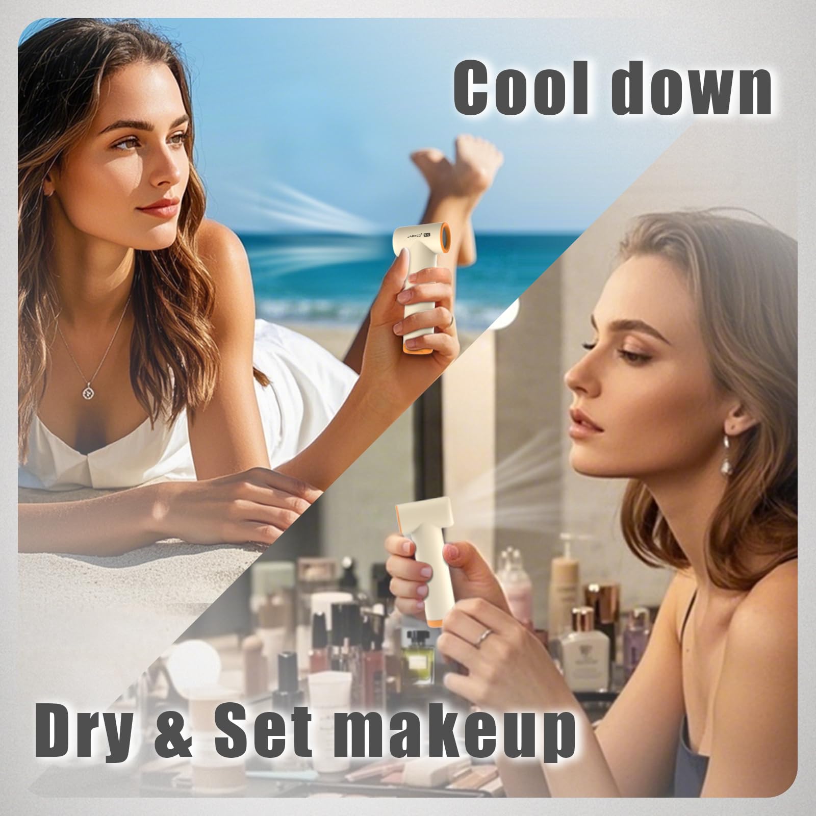 Super Mini Portable Handheld Fan, 85000Rpm Turbo High-Speed Fan With 4-Speed Adjustable, 4000Mah