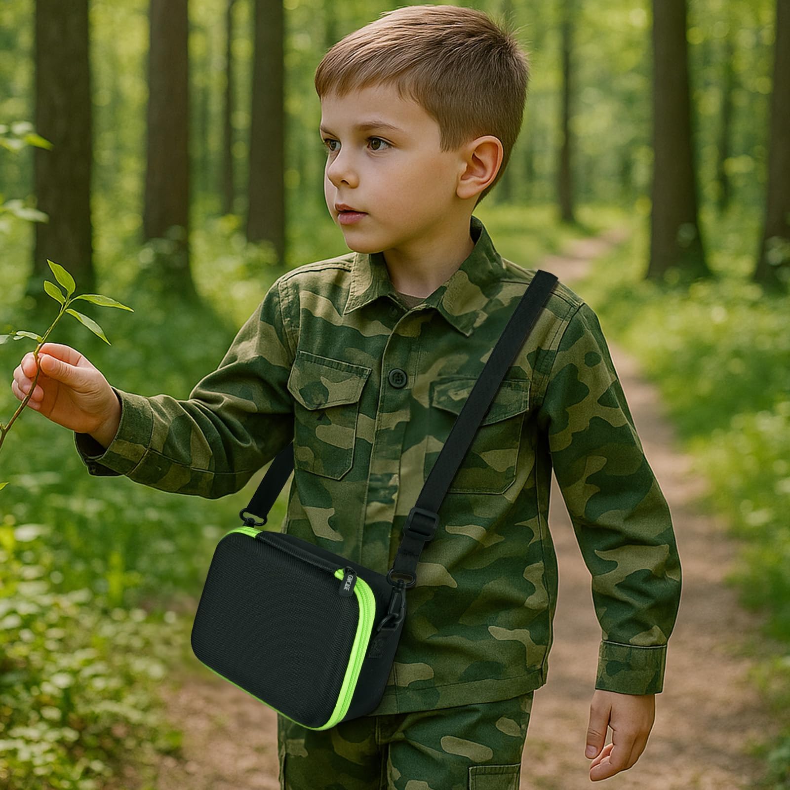 Gwcase Portable Carrying Storage Case Compatible With Leapfrog Magic Adventures Binoculars And Accessories, Protective Organizer Box For Outdoor Travel And Exploration(Bag Only)