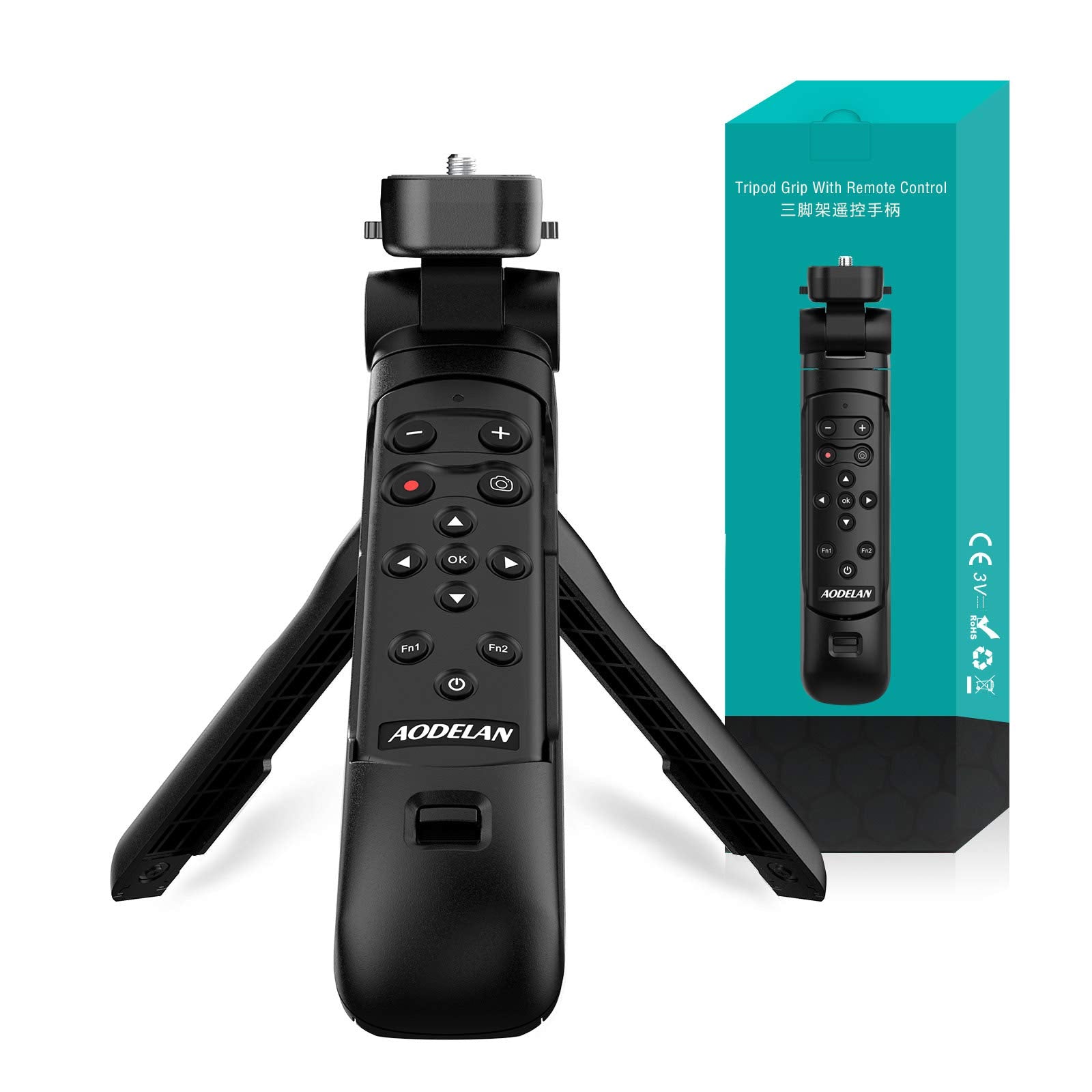 Aodelan Camera Shooting Grip Tripod, Mini Handheld Grip, Travel Tripods With Wireless Remote Control For Nikon Z Fc Coolpix P1000 P950 B600 A1000 Z50