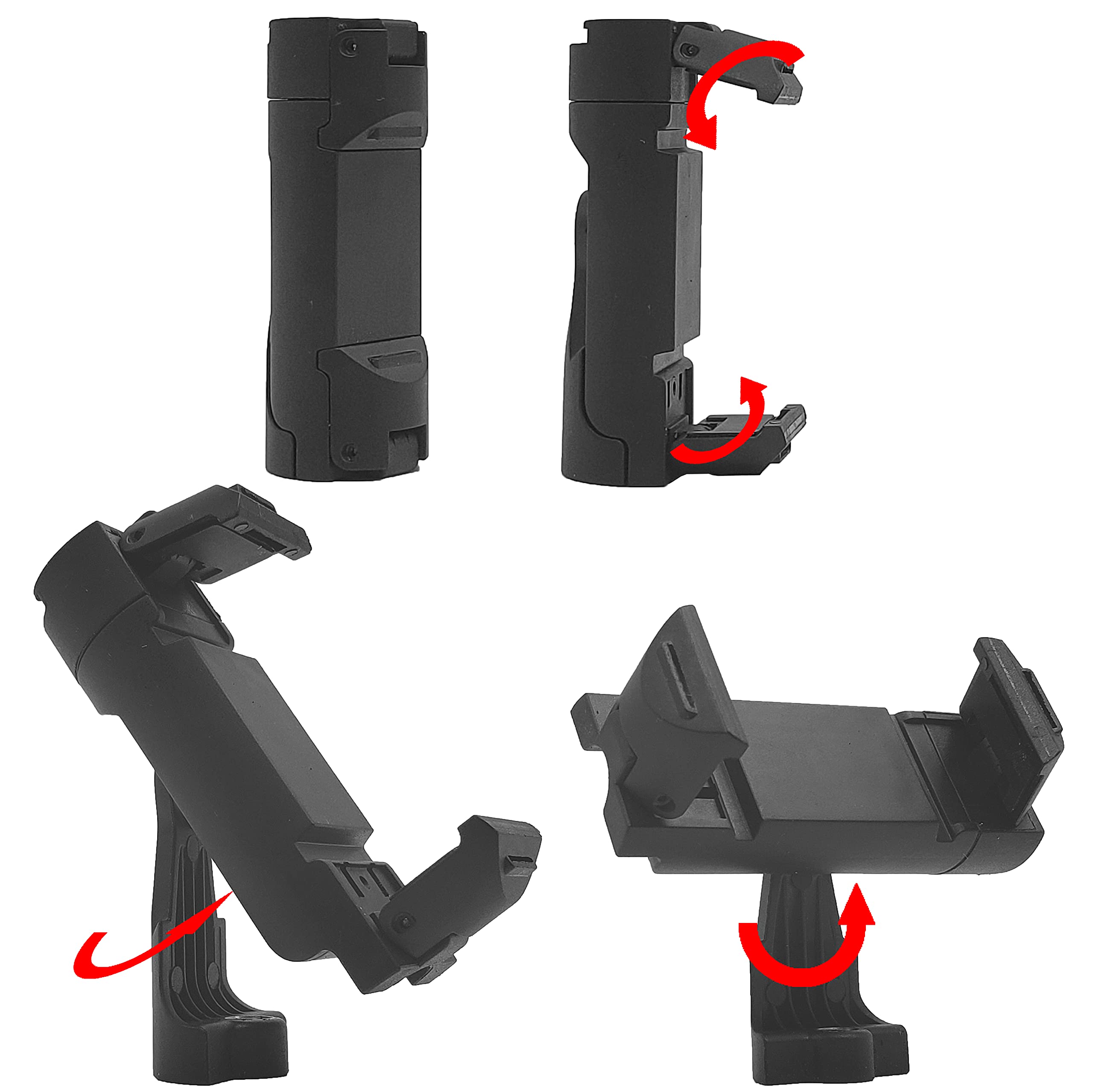 Zaxsound Extendable Tripod Stand Desktop For Phone Or Webcam 16.5In Cabable Of Portrait And Landscape Mode And Adjustable As Flat Or 30 Degrees With 360 Rotation, Mini Portable 9.5In To Carry For Outdoor.