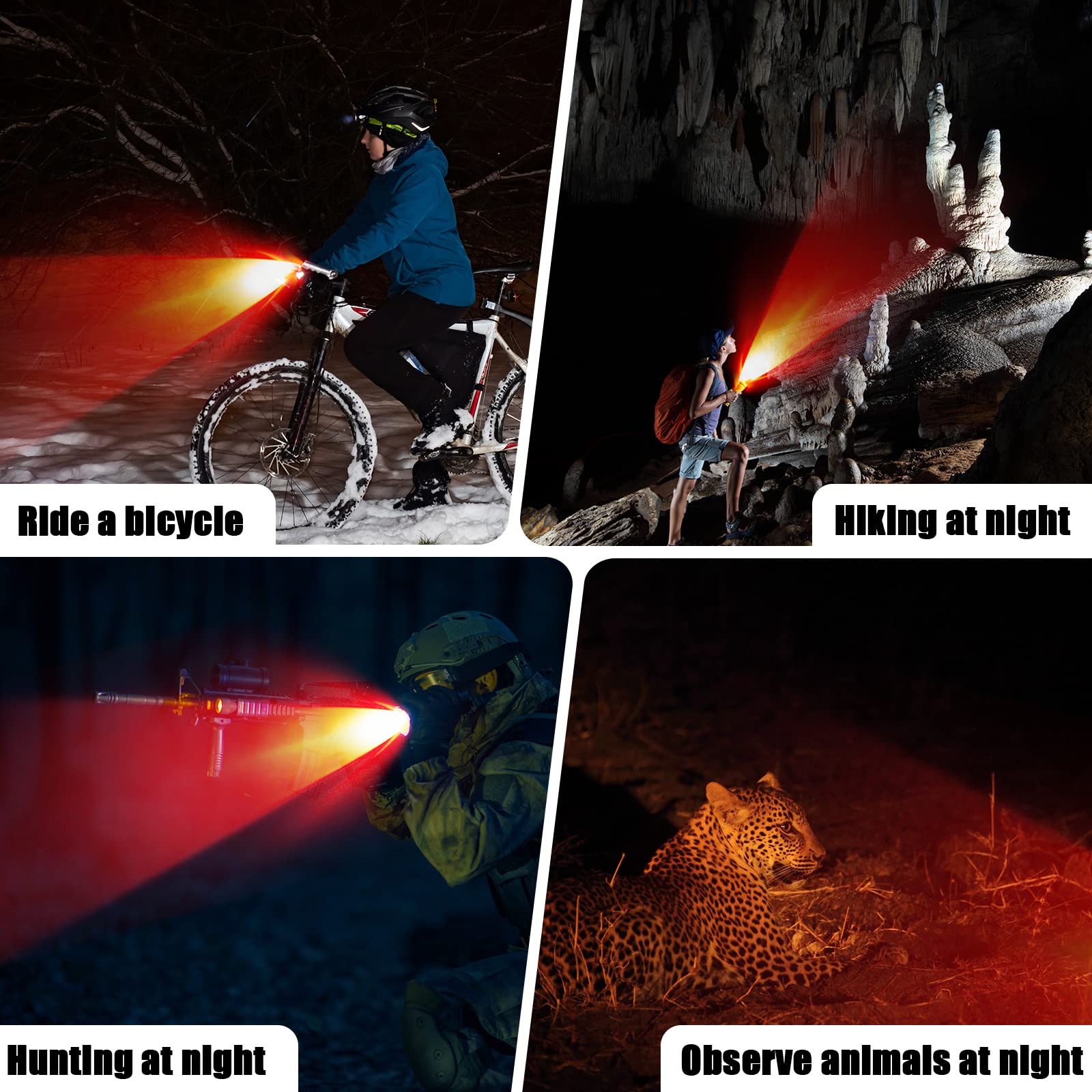 Yahenda 20 Pcs Red Flashlights Bulk Single Mode Red Led Flashlight Aa Battery Powered Dimmable Mini Torch Light Small Powerful Red Light Flashlight For Night Astronomy Stargazing Hunting, Animal Safe