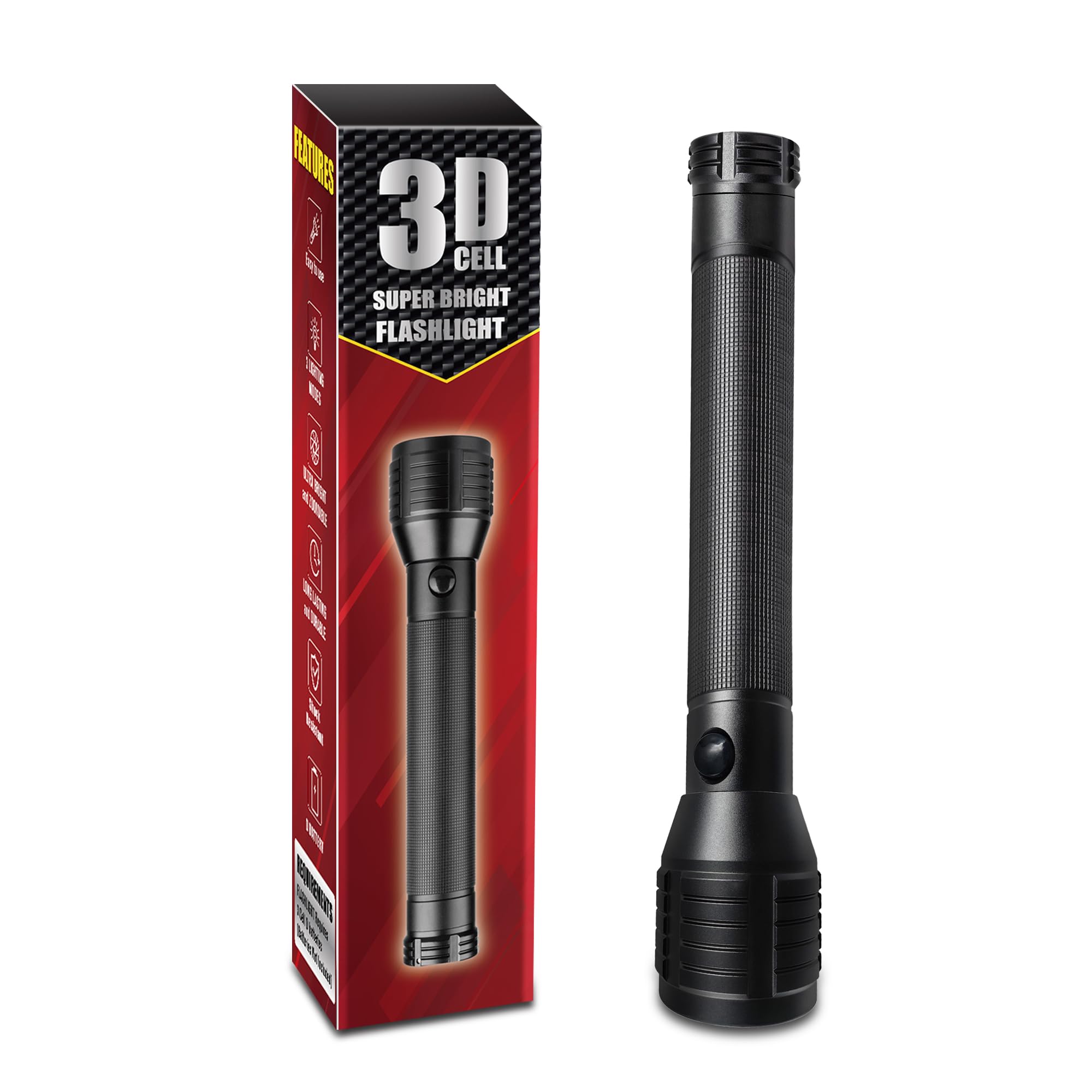 Miuree Heavy-Duty Led 3-Cell D Flashlight