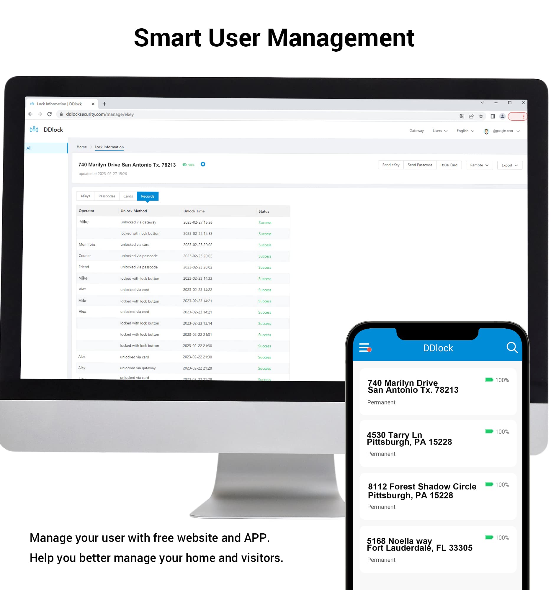 Veise Rz06B Smart Locks For Front Door, 2 Lever Handle Set, Keyless Entry Deadbolt, App Control, Electronic Digital Touchscreen Keypad, Auto Lock, Ip54 Waterproof, Easy Installation, Matte Black