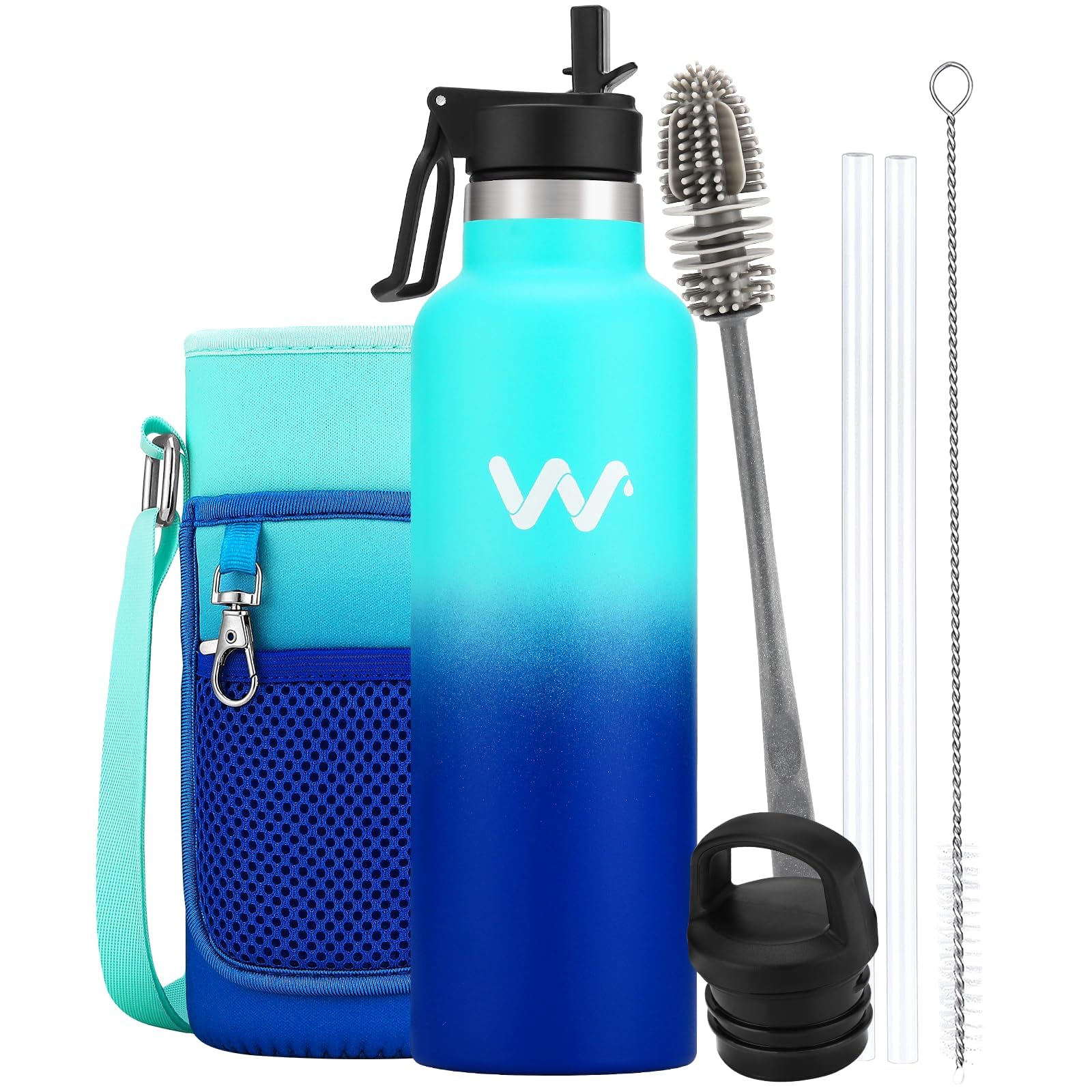 Werewolves Insulated Water Bottle With Straw Lid & Handle Lid, Stainless Steel Water Bottle