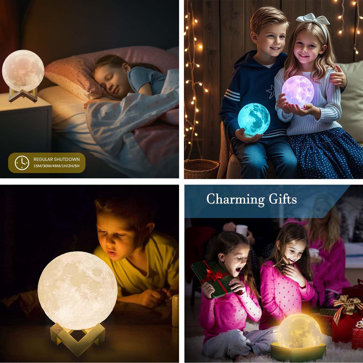 Cpla Moon Lamp  128 Colors,  For Girls Boys Kids Teens Sister Adults Birthday, Ages 6 7 8 9 10 11 12 13 14 15 16-20 Year Old