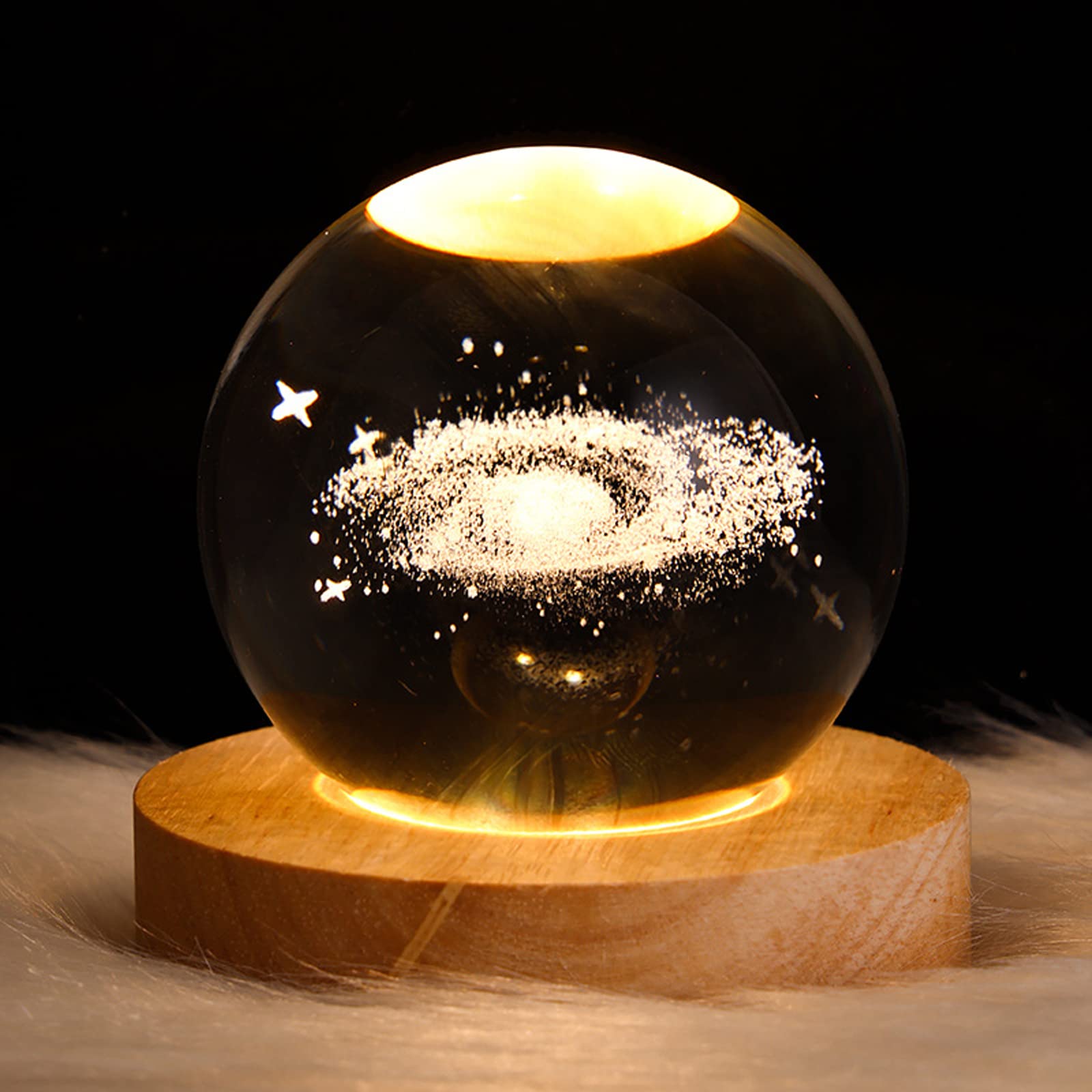 Dniebw Warm Light Nebula Light, Small Night Light, Bedroom Bedside Table Light, Starrys Skys Light, Creative Atmosphere Light, Birthday Light, Decoration 2.94In