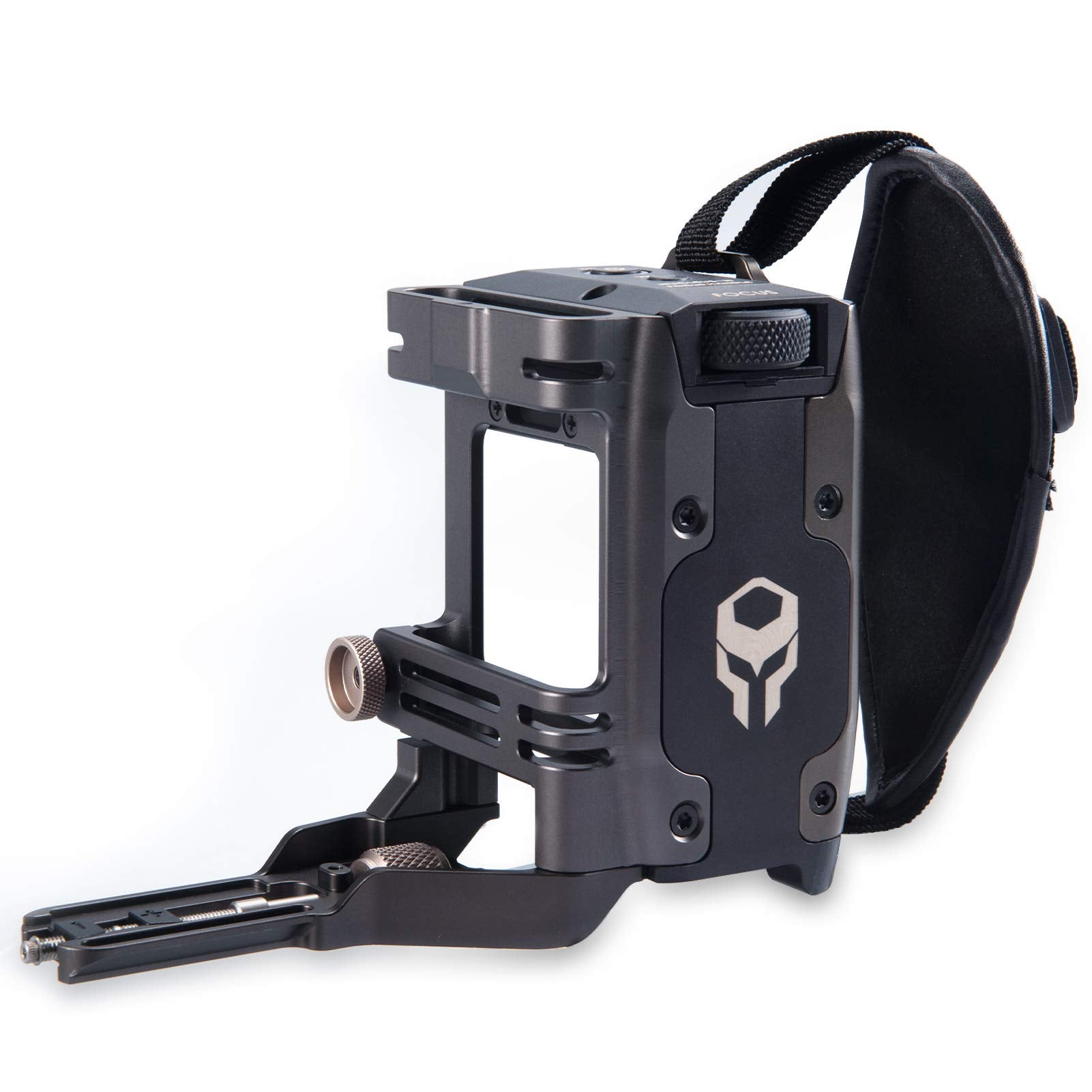 Tilta Tiltaing Side Focus Handle Type I (F970 Battery) Compatible With Tiltaing Camera Cages For Bmpcc 4K/6K, Gh Series, Nikon Z6/Z7, A6, Xt3/Xt4 Gray