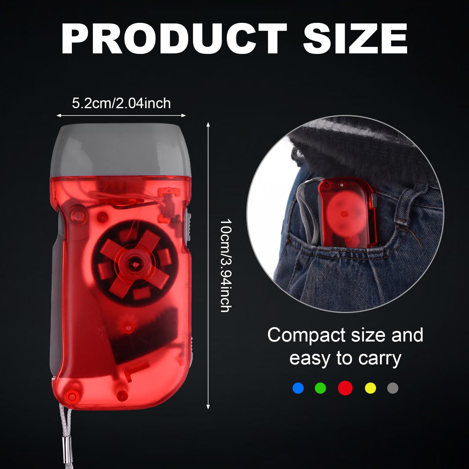 Droutti 30 Pcs Hand Crank Flashlight 3 Led White Light Hand Press Torch No-Battery Flashlight Handpress Powerful Emergency Light Safety Tool For Camping Hiking Autumn And Survival Christmas Child Shoeboxes