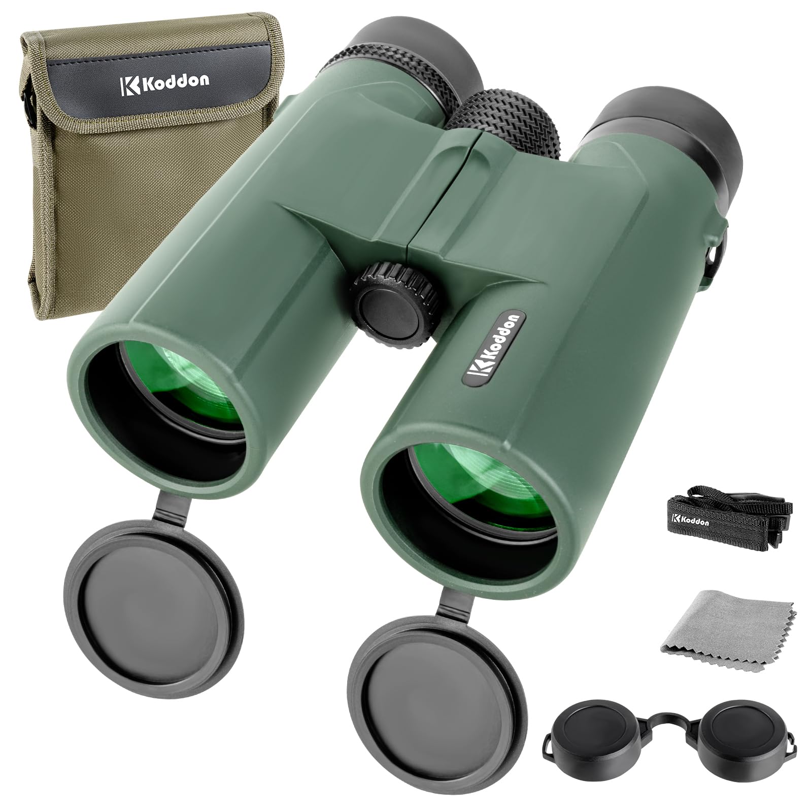 Koddon High Powered Binoculars For Adults - 12X42, Ideal For Bird Watching, Easy Focus With Low Light Vision For Outdoor Travel And Sports