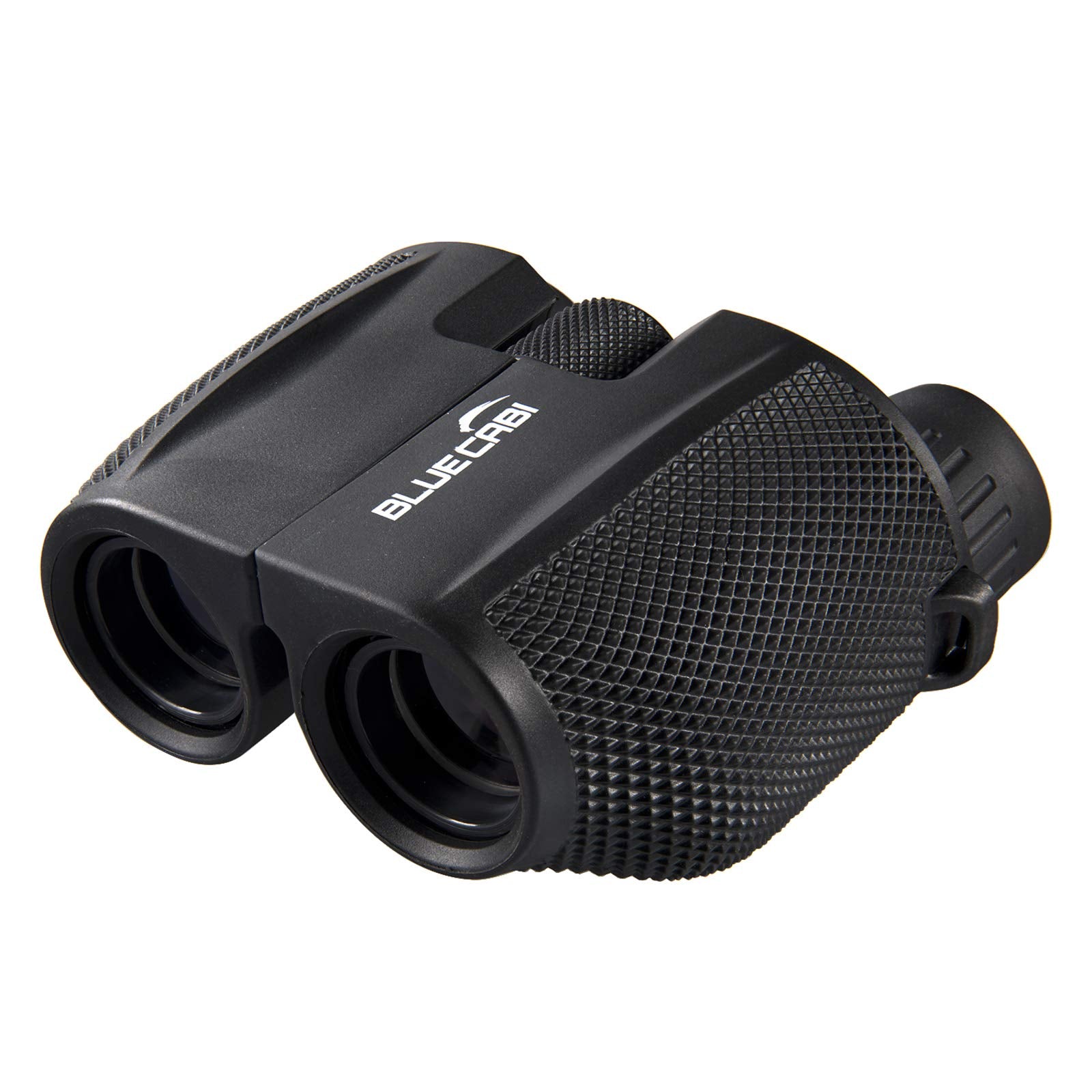 Bluecabi Compact 10X25 Binoculars – Lightweight, Foldable, High Powered Binoculars For Adults & Kids W/Powerful 10X Long Distance Magnification, Easy Focus Knob, Texture Grip, Neck Strap & Travel Bag