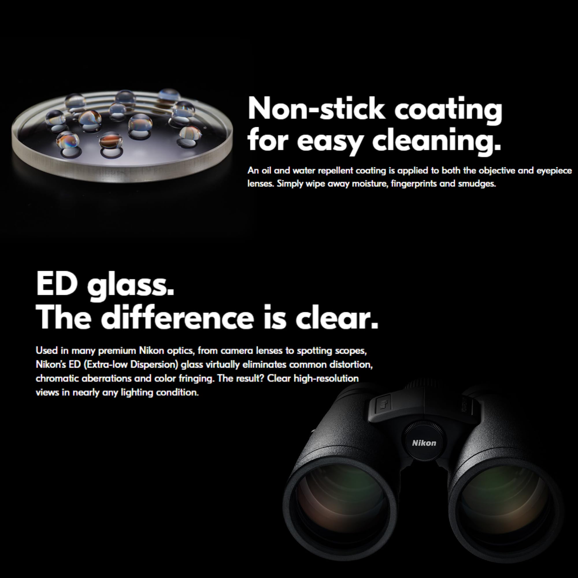 Lumintrail Nikon Monarch M7 8X30 (16763) Black Binoculars Bundle With Lens Pen And Cleaning Cloth, Compact Binoculars For Adults For Hunting, Bird Watching, And Hiking Essentials, Zoom Lightweight Travel