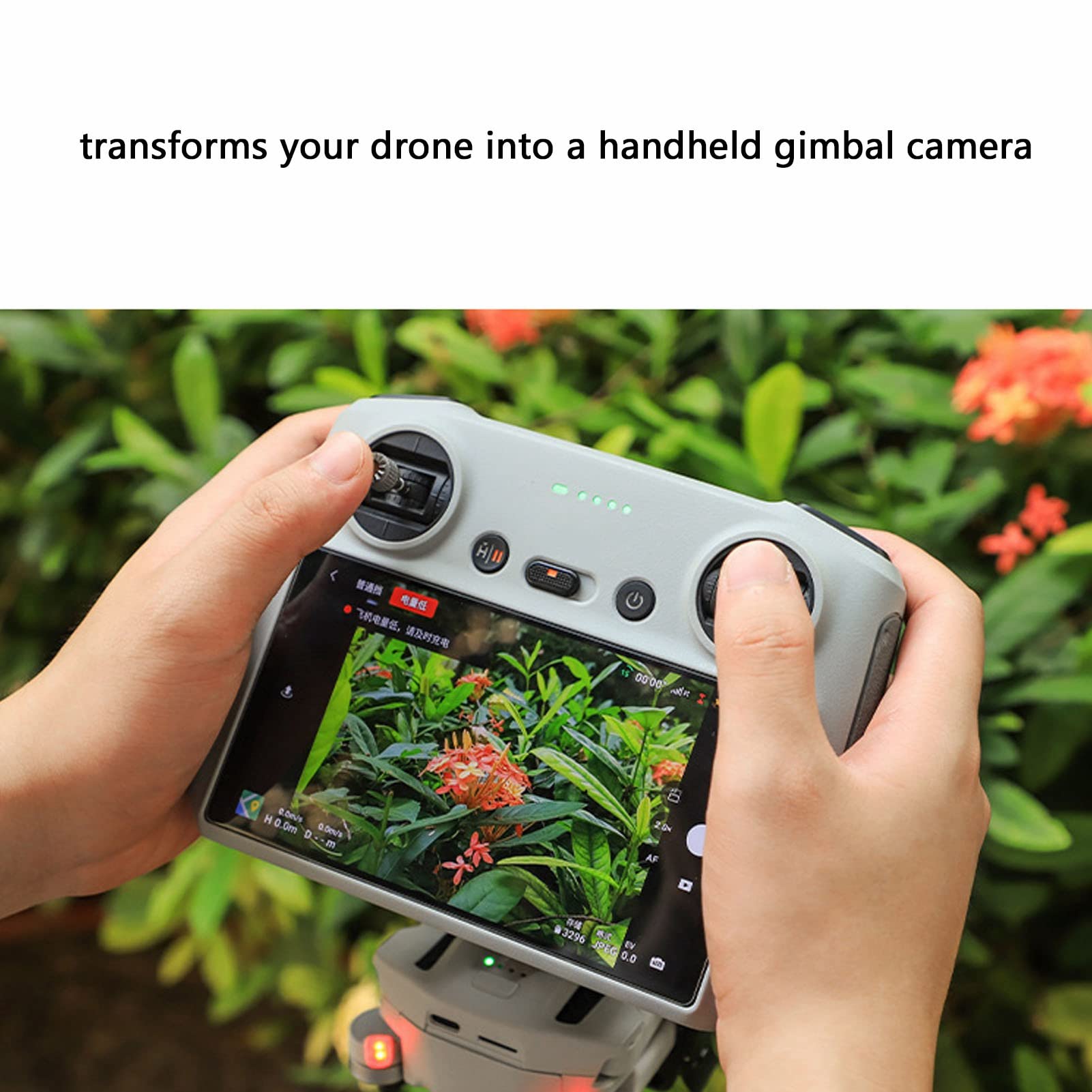 Amonida Drone Handheld Stabilizer Bracket, Drone Holder Mount Grip Stable Multi Angle Adjustable 1/4 Screw Mount For Dji Mini 3 Pro Rcn1