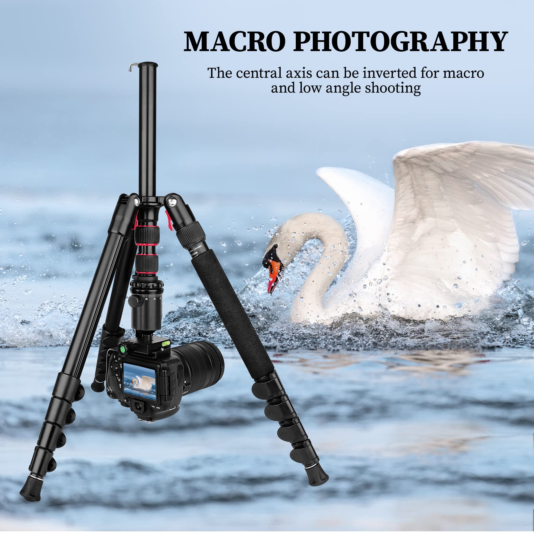 Victiv Professional Tripod For Camera, 81 Inch Aluminium Compact Travel Camera Tripod Monopod Heavy Duty With Phone Mount, Compatible With Canon Nikon Sony