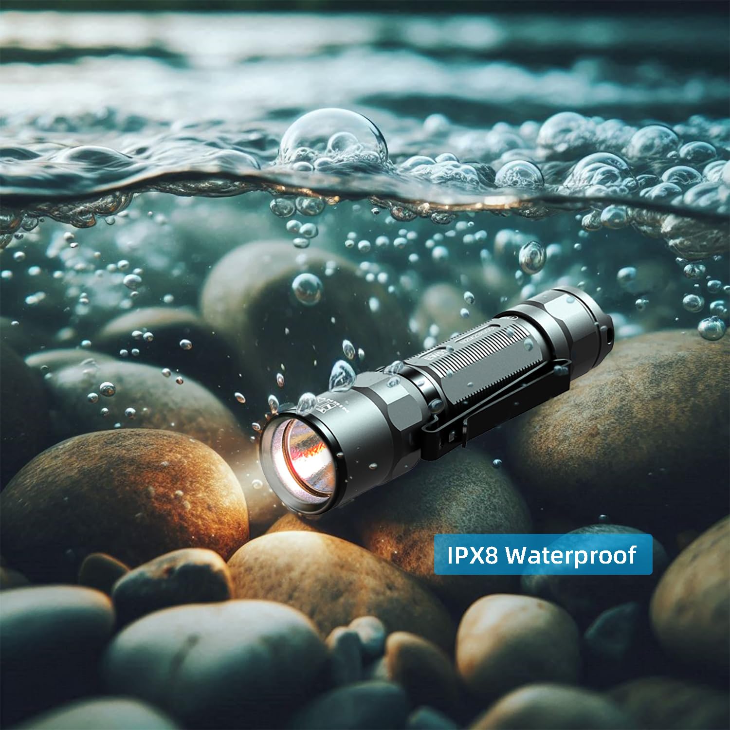 Innightool Ew01 Waterproof Aa Edc Flashlight Small Pocket Work Light Rechargeable 90+ Cri 700 Lumens High Brightness For Daily, Emergency (Gray)