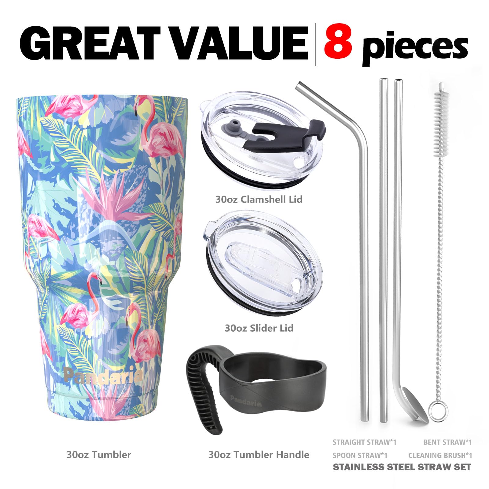 30 Oz Spill Proof Tumbler With Handle, 100% Leak-Proof, Cupholder Friendly Insulated Cup