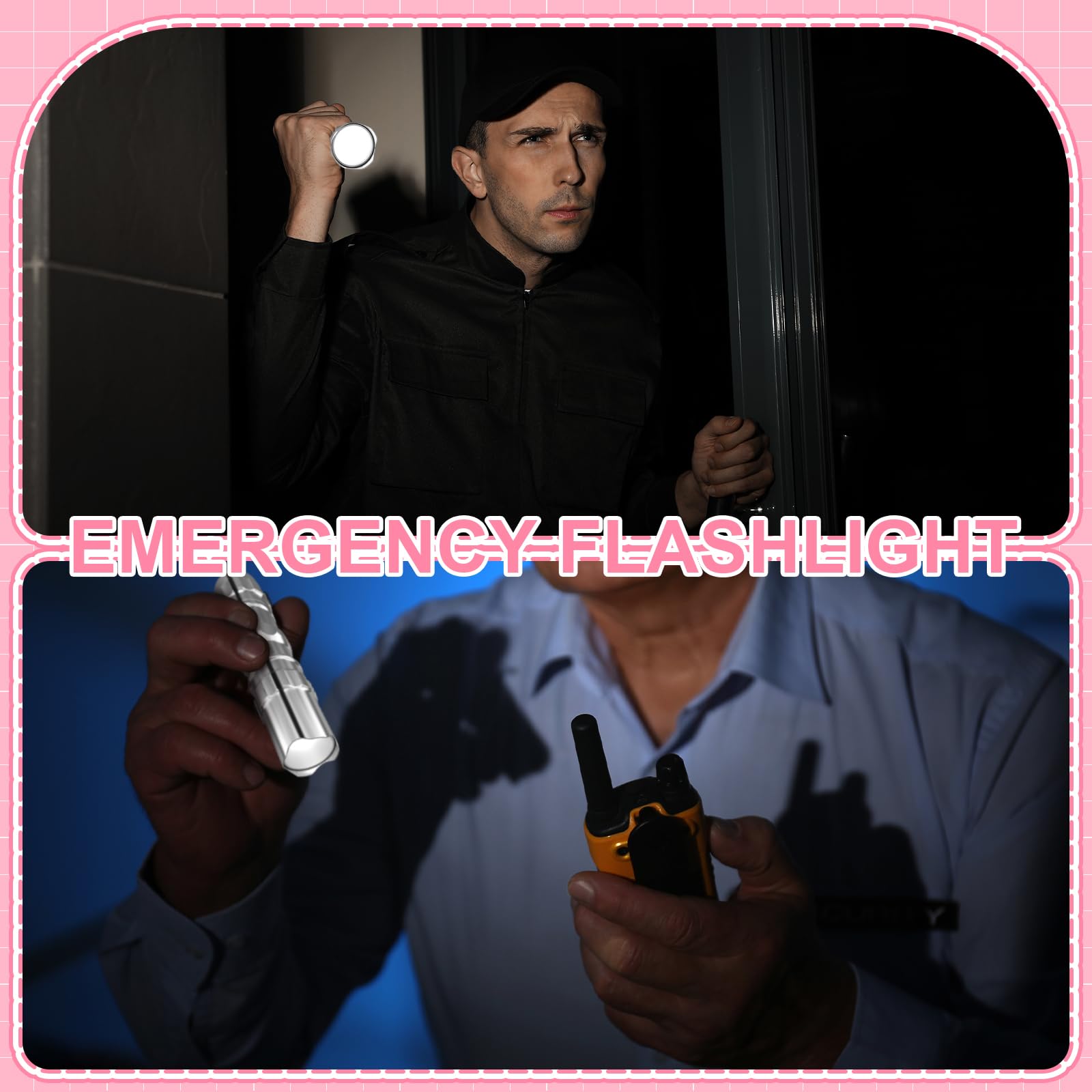 Tujoe 12 Sets Man Of God Father Religious Flashlight Keychains With Bible Verse Card For Christian Church Supplies