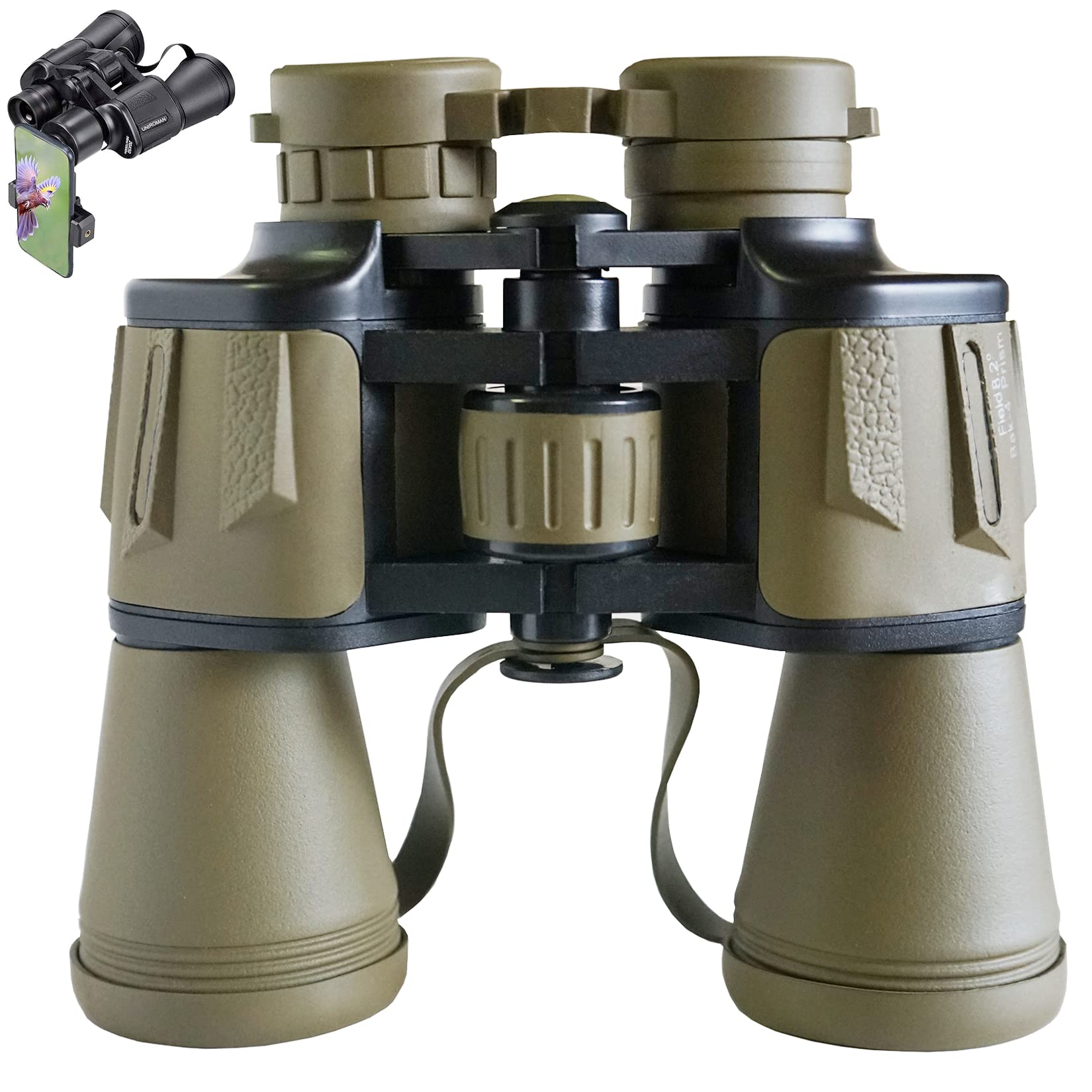 Aganano Binoculars For Adults High Powered With Phone Adapter - Compact Waterproof Hunting Binoculars For Bird Watching Hiking Concert Travel Theater With Bak4 Prism Fmc Lens