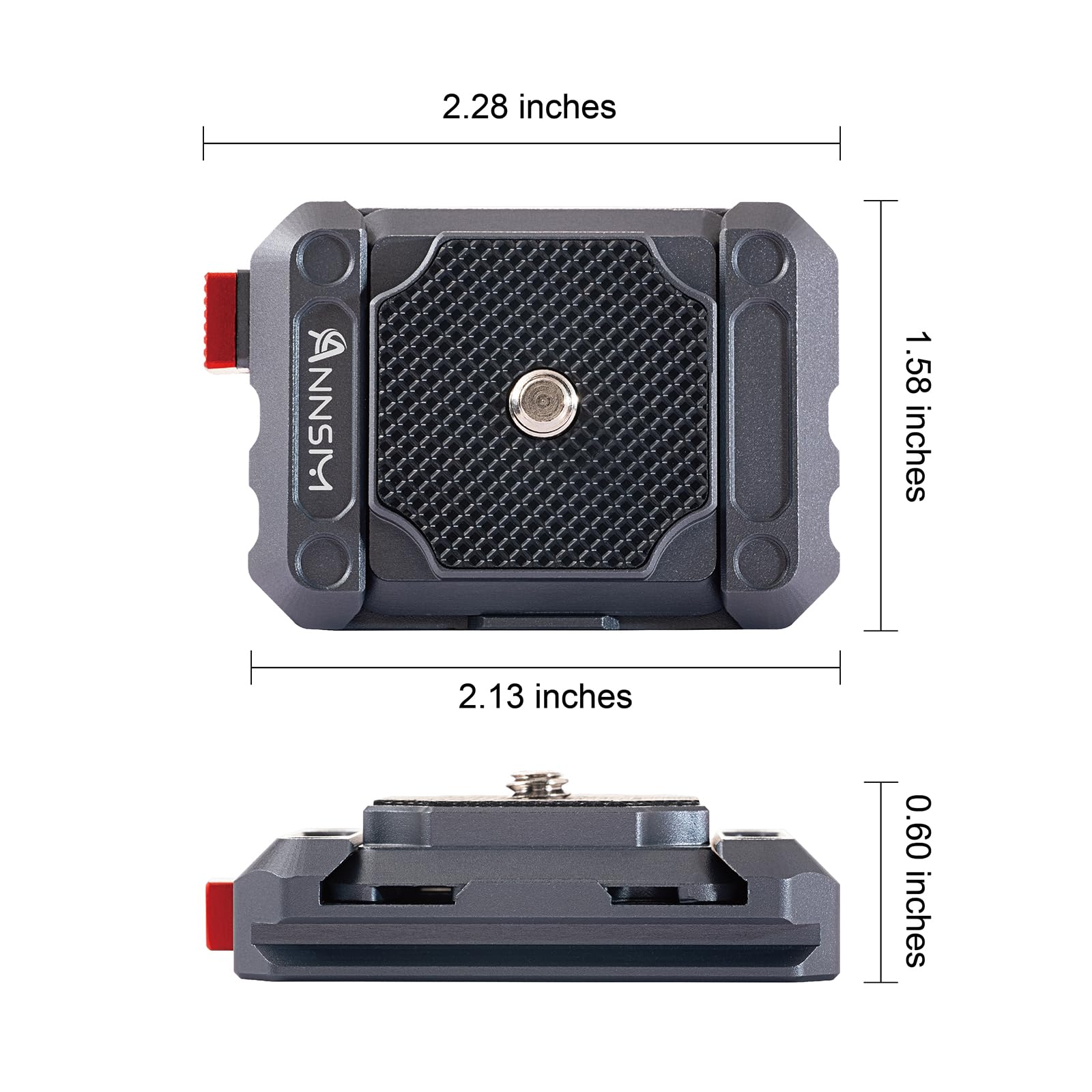 Annsm Mini Quick Release Plate Qr300 For Tripod Setup Kit With Security Lock For Dslr Camera Sony/Nikon/Mobile Phone And Tripod/Slider/Dolly/Stabilizer/Monopod