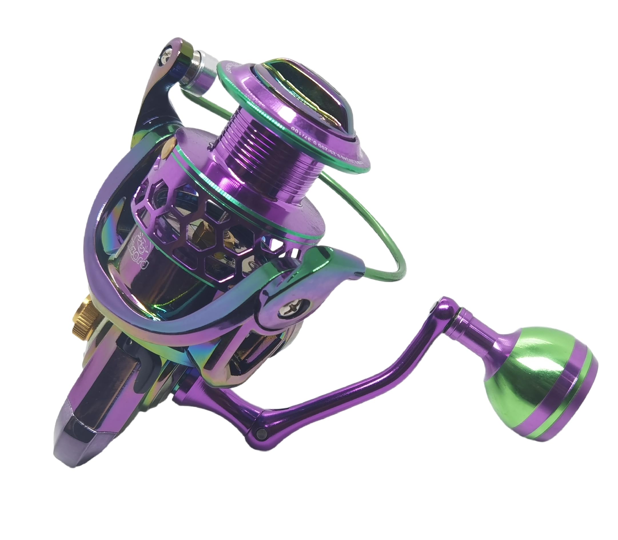 Apple&Orange Colorful Ultralight Smooth Spinning Reels With Metal Power Handle 9+1 Bb Freshwater Saltwater Fishing Reel