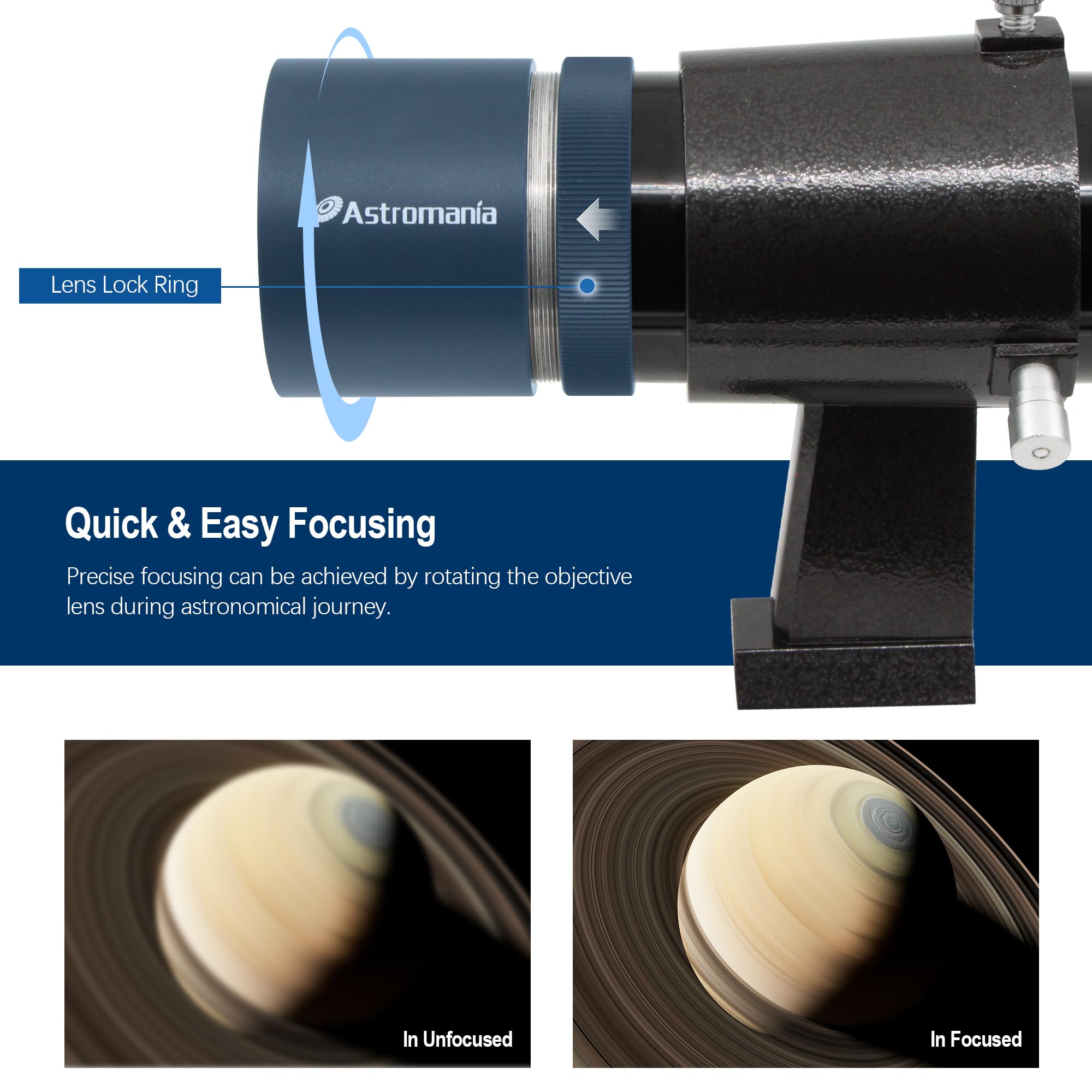 Astromania Finder Scope 9X50, Right Angle Correct Image Optical Telescope Finder, Fully Multi-Coated Finderscope For Astronomical Telescope With Crosshair And Bracket - Upright And Non-Reversed Image