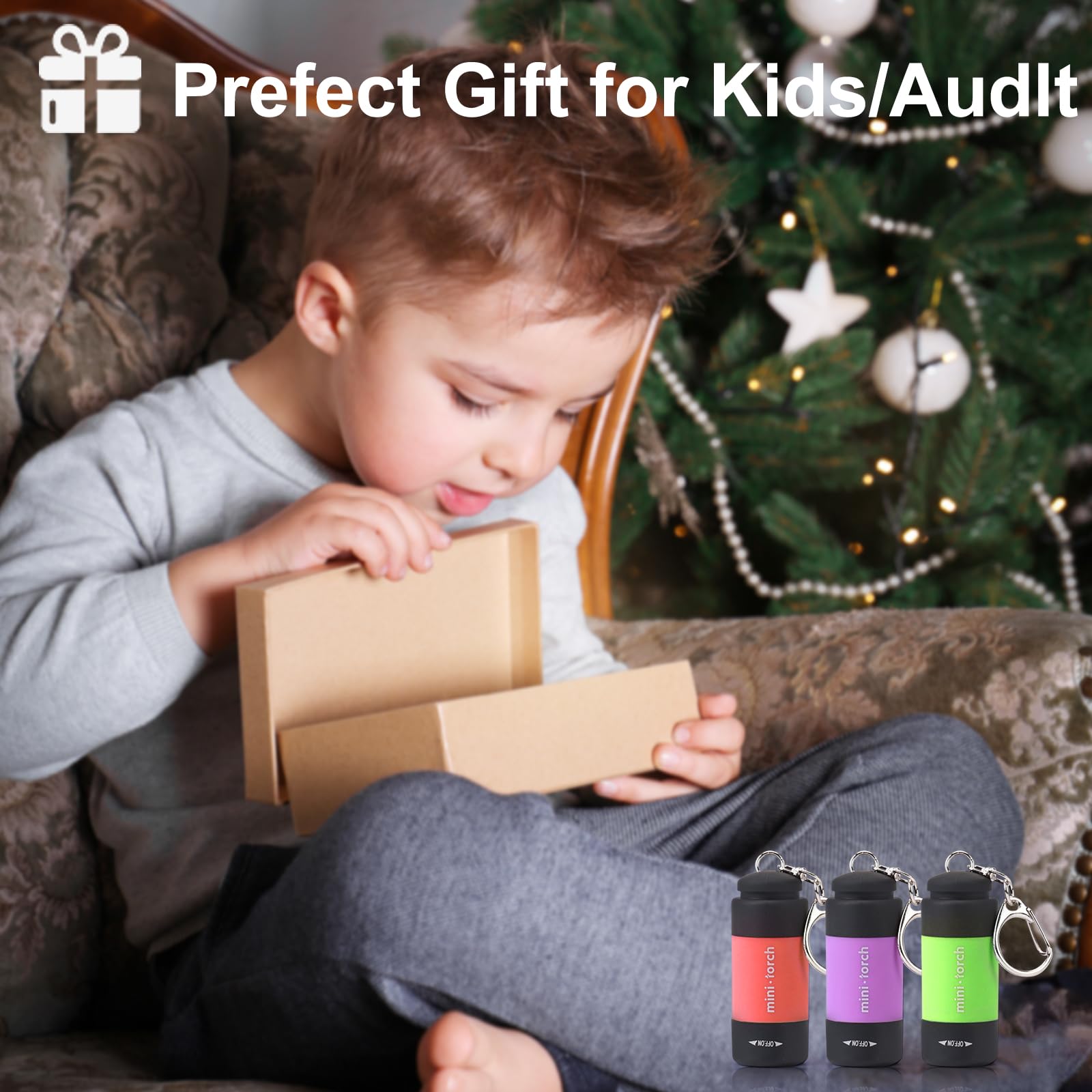 Cussity Mini Keychain Flashlights Usb Rechargeable, Colorful Small Led Flashlight Torches For Kids/Adult Hiking Camping, Waterproof Pocket Flashlights For Backpack/Belt, (3Packs)