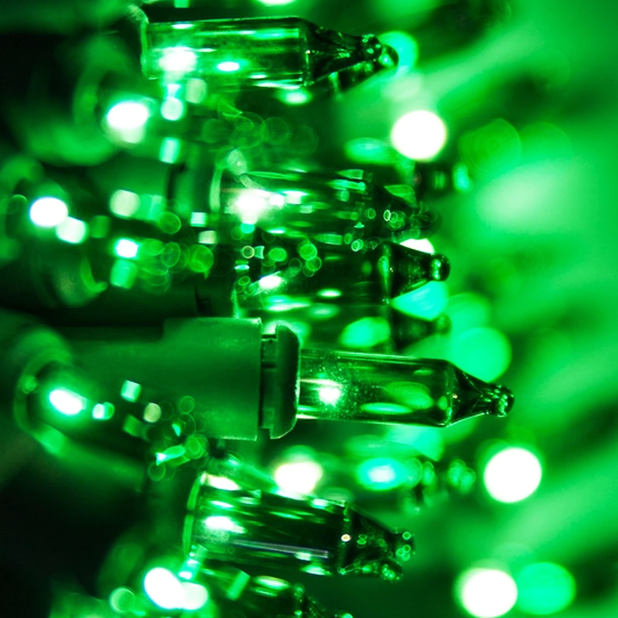 Tw Shine Green Christmas Lights, 20Ft 100 Count Incandescent Halloween Lights, Waterproof St. Patrick'S Day Decorations For Outdoor Indoor Xmas Tree Patio Home Party Garden Yard Decor