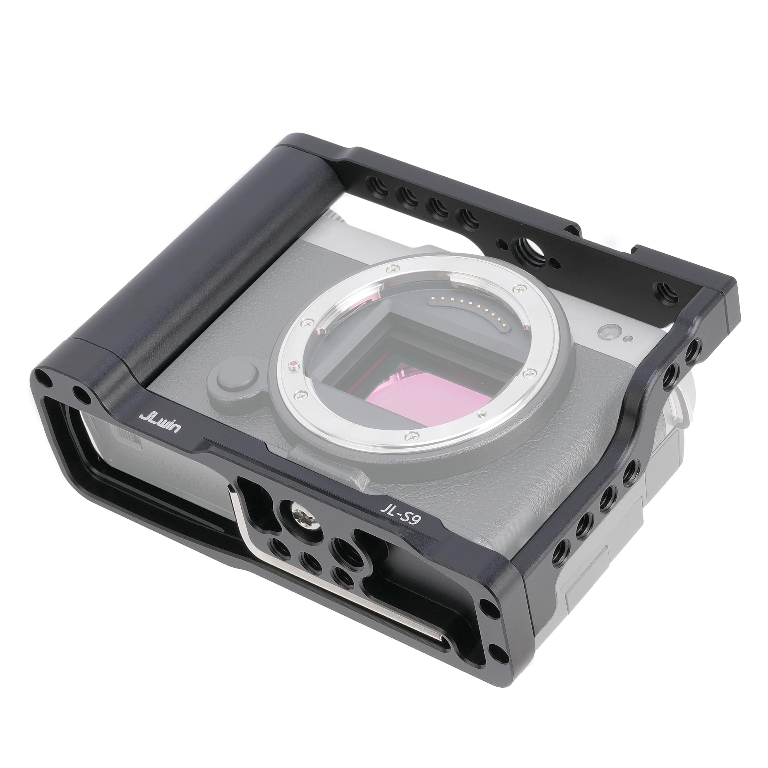 Foeasy Foto4Easy Camera Cage For Panasonic Lumix S9 Camera,Quick Release Plate For Arca-Swiss,1/4" & 3/8" Screw Holes And Cold Shoe Mount For Accessories