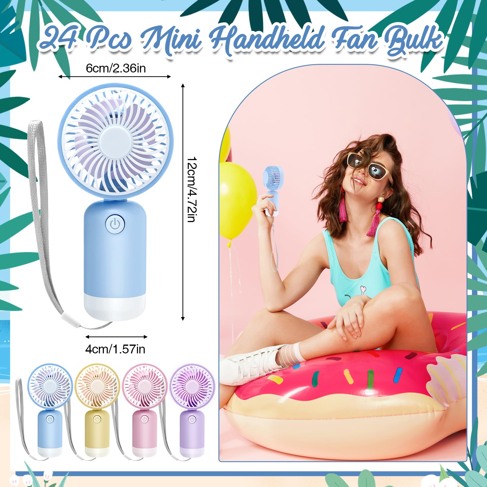 Woanger personal mini fan bulk pack powerful airflow for salons and personal use