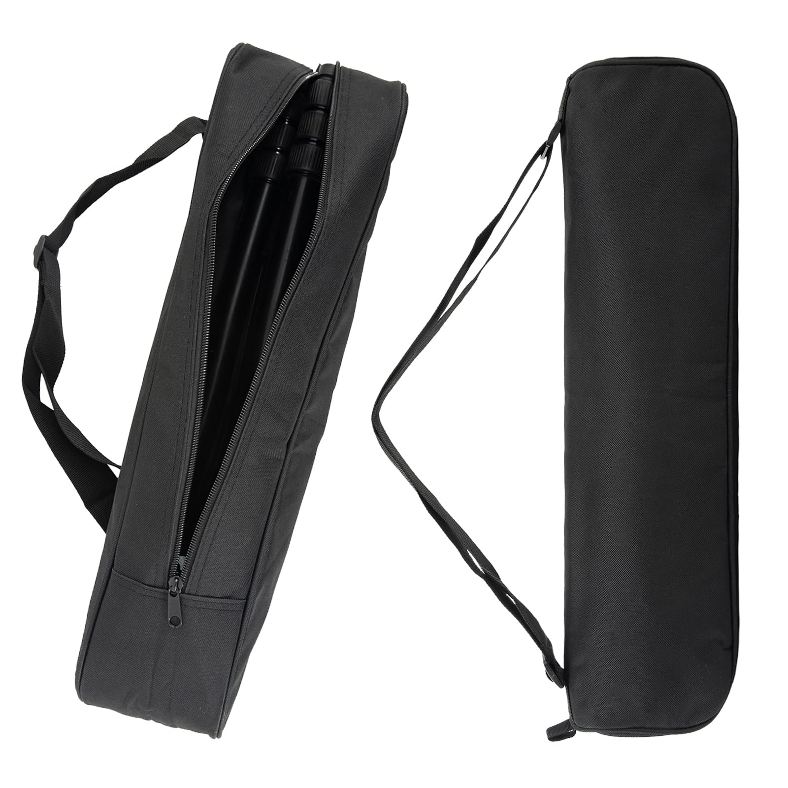 Aneetafan Tripod Carrying Case Bag With Shoulder Straps - 17 Inch Durable With Padded, Black Portable Folding Camera Tripod Photography Carry Bag Lights Microphone Stands Bag