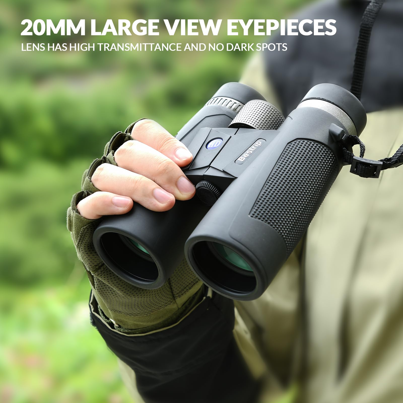 Bestrip 12X42 Binoculars For Adults With Tripod, Compact Waterproof Binoculars For Bird Watching Outdoors Hunting For Men