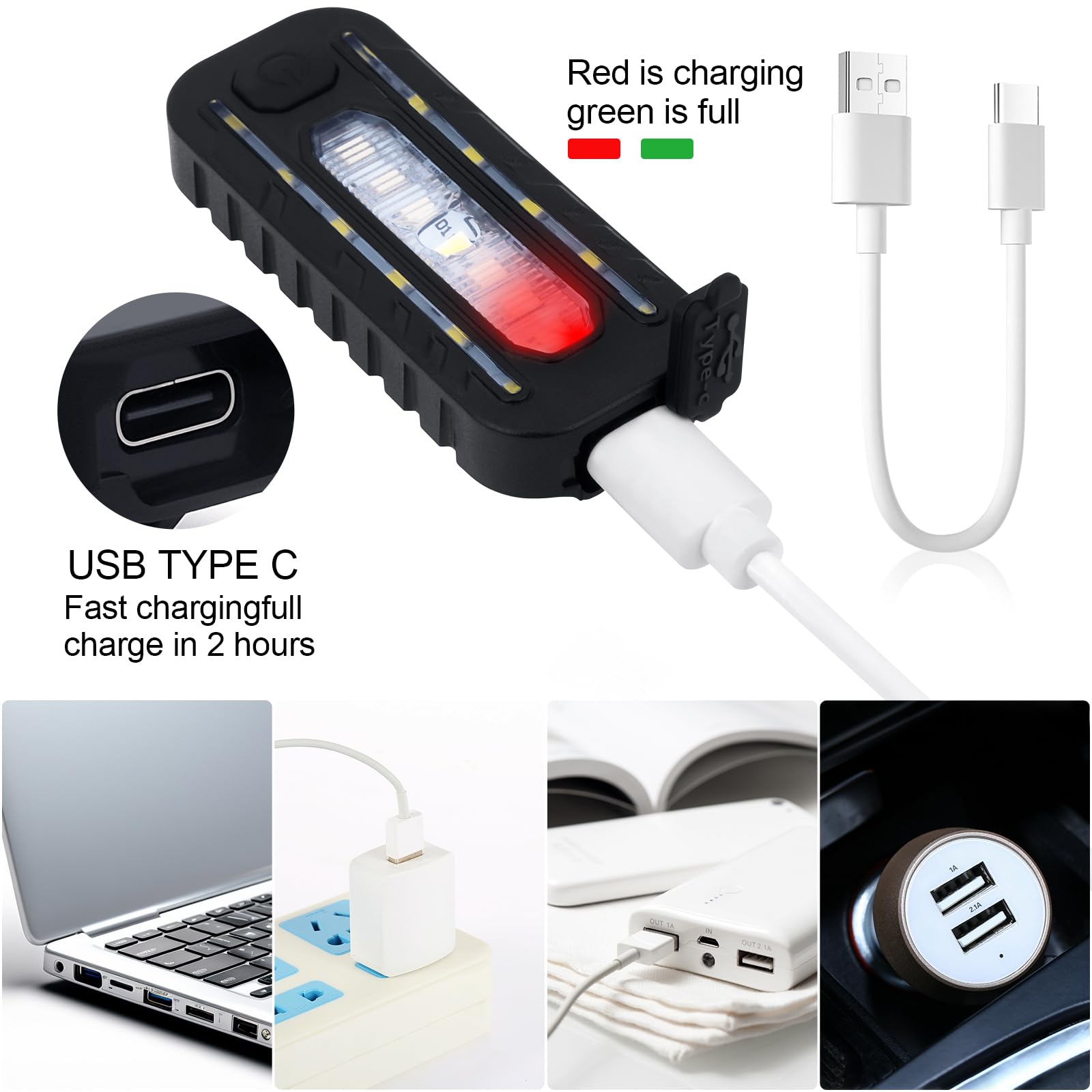 Sokosey 1Pcs Rechargeable Clip-On Flashlight - Ultimate Running Light For Runners, Safety Light For Night Walking & Dog Walking, Enhanced Visibility & Nighttime Safety Gear