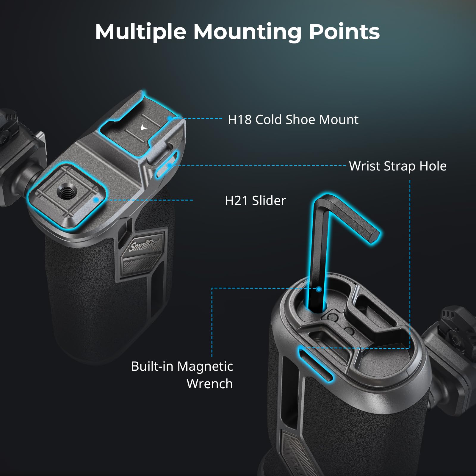 Smallrig Zv-E1 Cage Kit And Quick Release Rotating Side Handle With Integrated Nato Rail