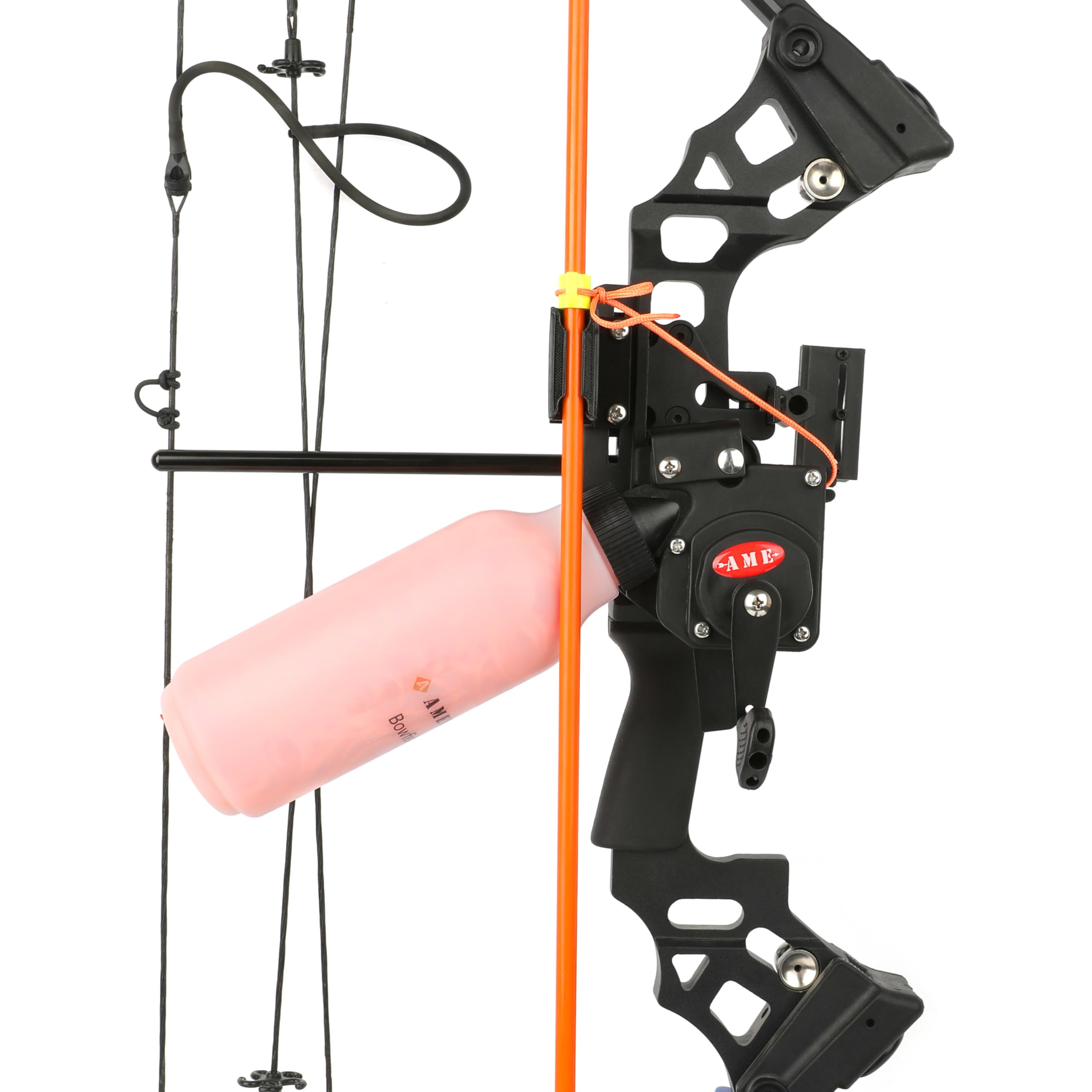 Ameyxgs Bow Fishing Reel Bowfishing Tool Accessories With 40M Archery Hunting Fishing Rope For Fishing Arrows For Right Hand Compound Bow And Recurve Bows (Orange)