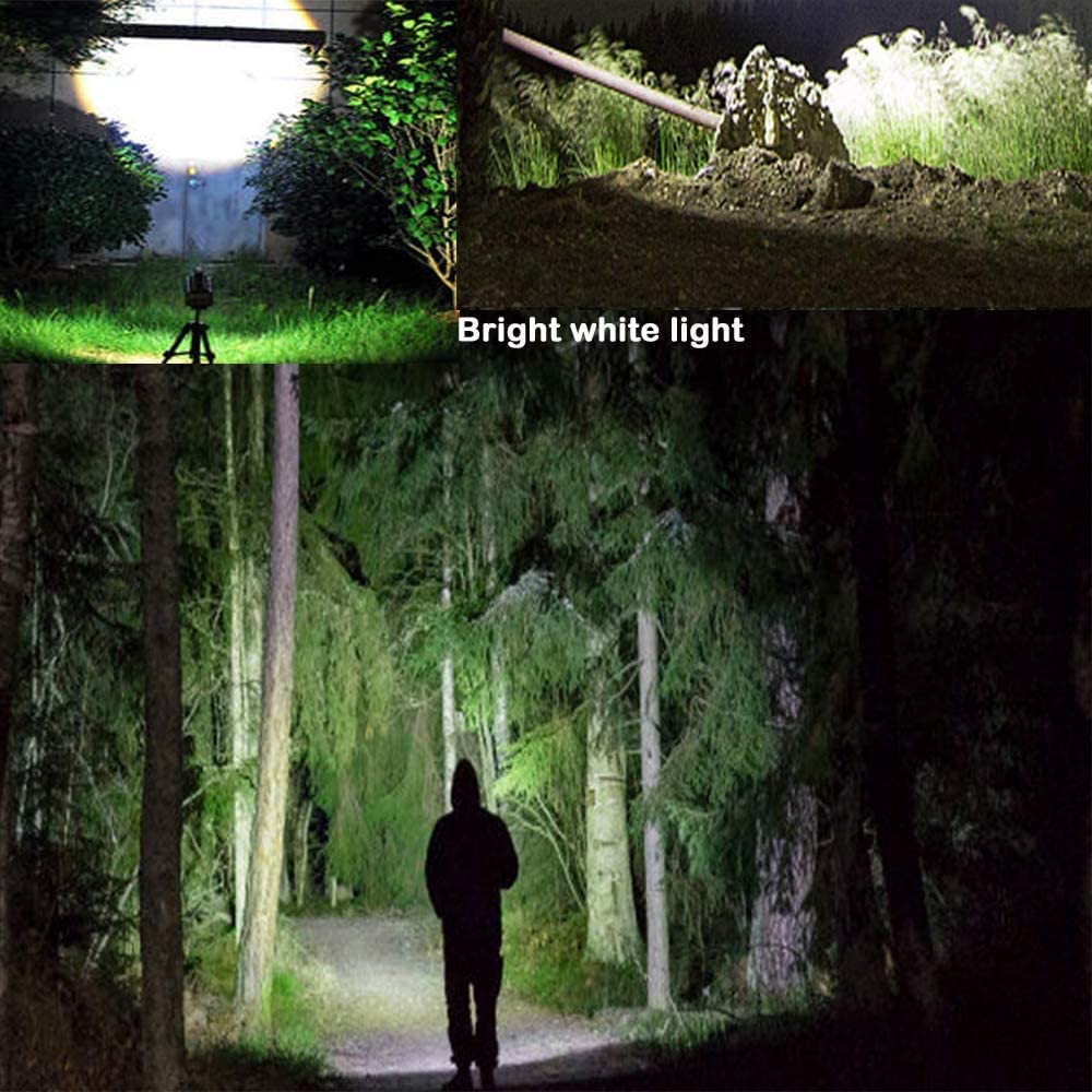 Wayllshine 4 In 1 Multicolor Flashlight, Single Mode White, Red, Green, Blue Light, Led Flashlight For Outdoor Activities