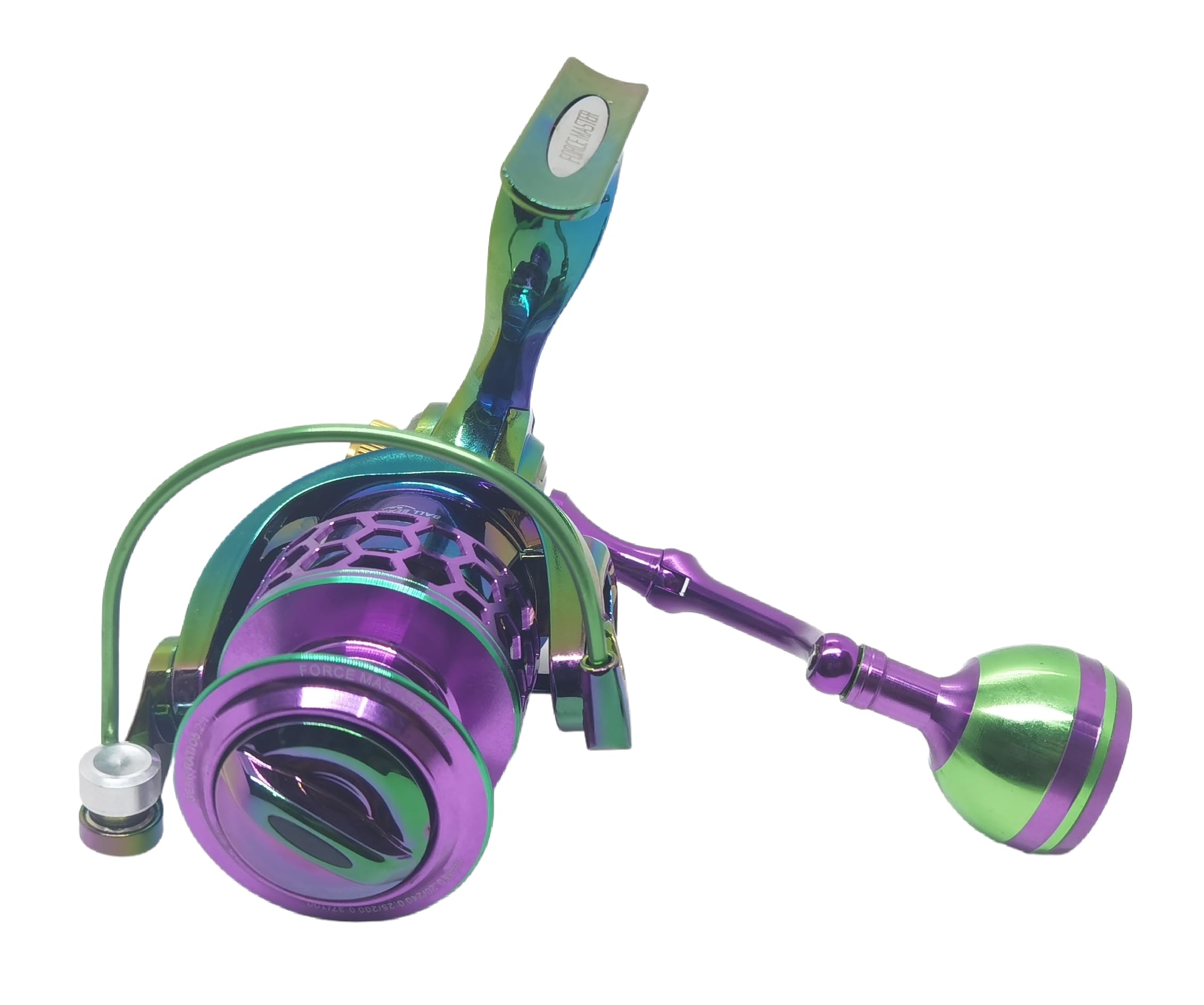 Apple&Orange Colorful Ultralight Smooth Spinning Reels With Metal Power Handle 9+1 Bb Freshwater Saltwater Fishing Reel