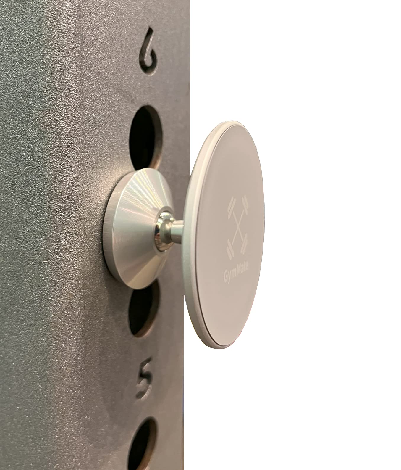Gym Mate Magnetic Phone Mount Holder Compatible With Magsafe. Attaches Magnetically To Metal Surface. Shoot Hands- Videos While Working Out. Stable & Secure. Compact Size.