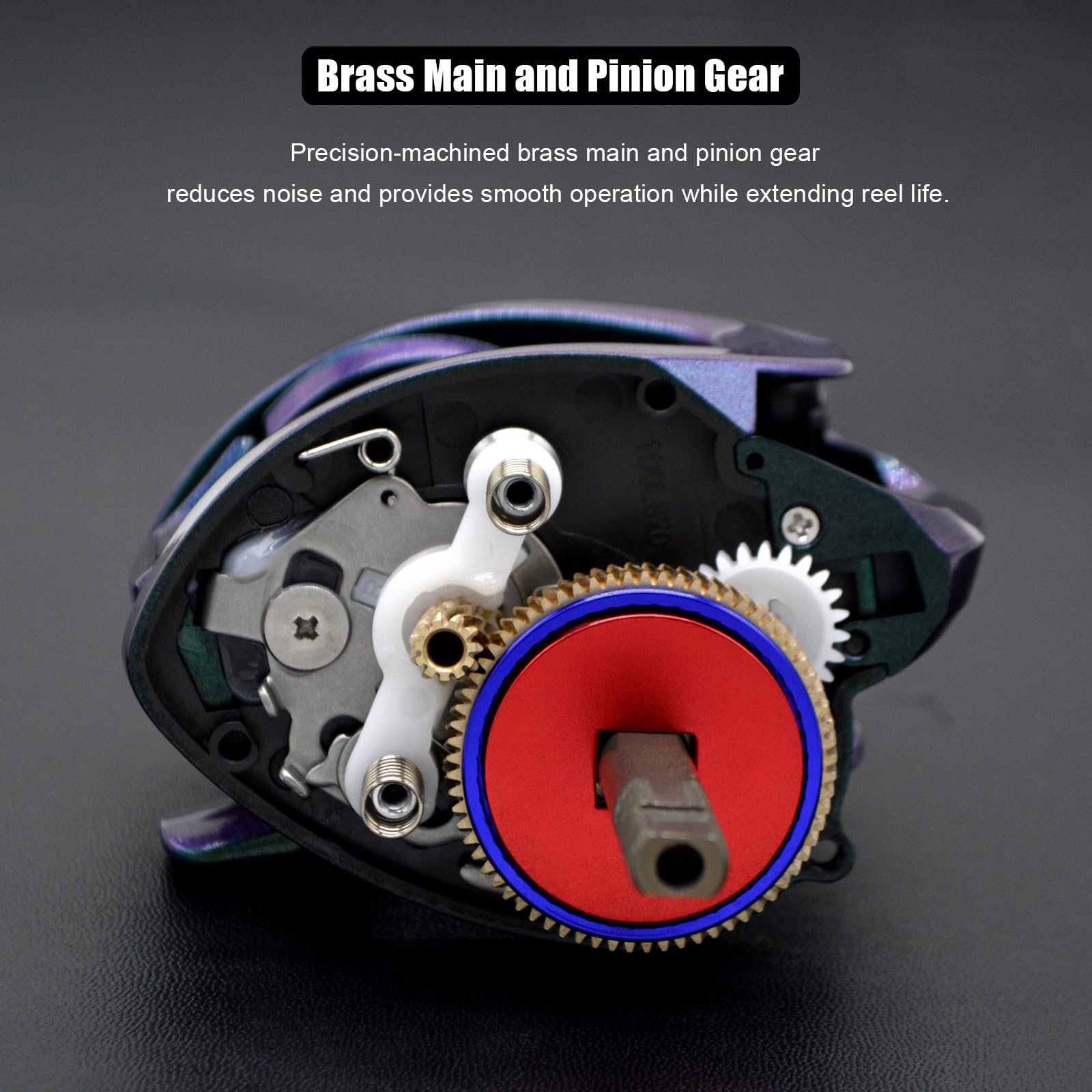 Camekoon Chameleon 200 Baitcasting Fishing Reel, Only 6.5 Ounces. Carbon Fiber Frame & Side Covers, 9+1 Stainless Steel Ball Bearings, Magnetic Brakes, Dual Cork Handles, Low Profile Baitcaster