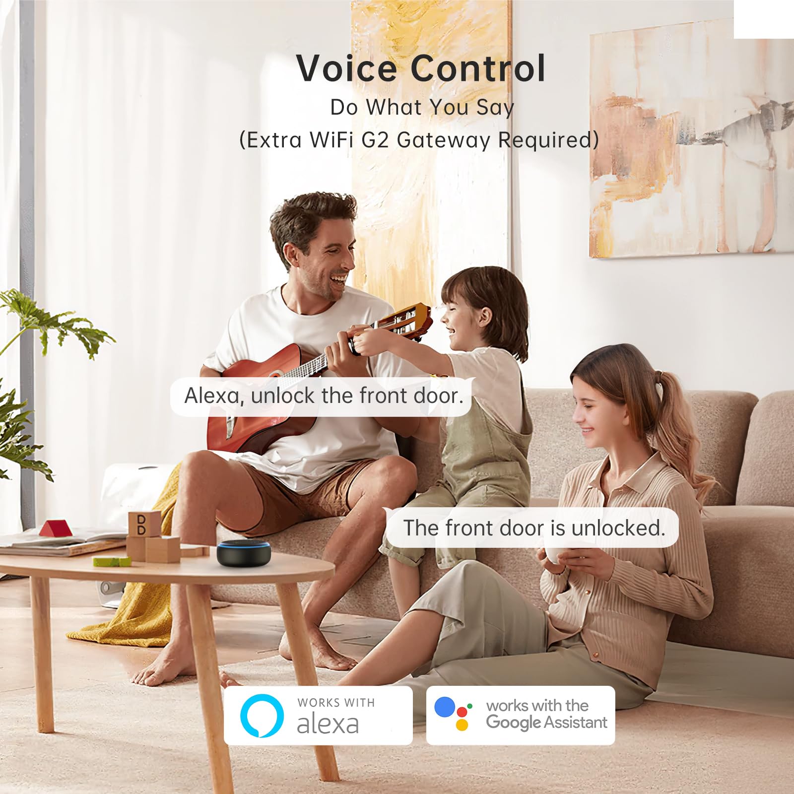 Smonet Smart Deadbolt, Fingerprint Electronic Deadbolt Door Lock With Keypad-Bluetooth Keyless Entry Front Door Digital Keypad App Control, Ekeys Sharing, App Monitoring Auto Lock For Homes And Hotel