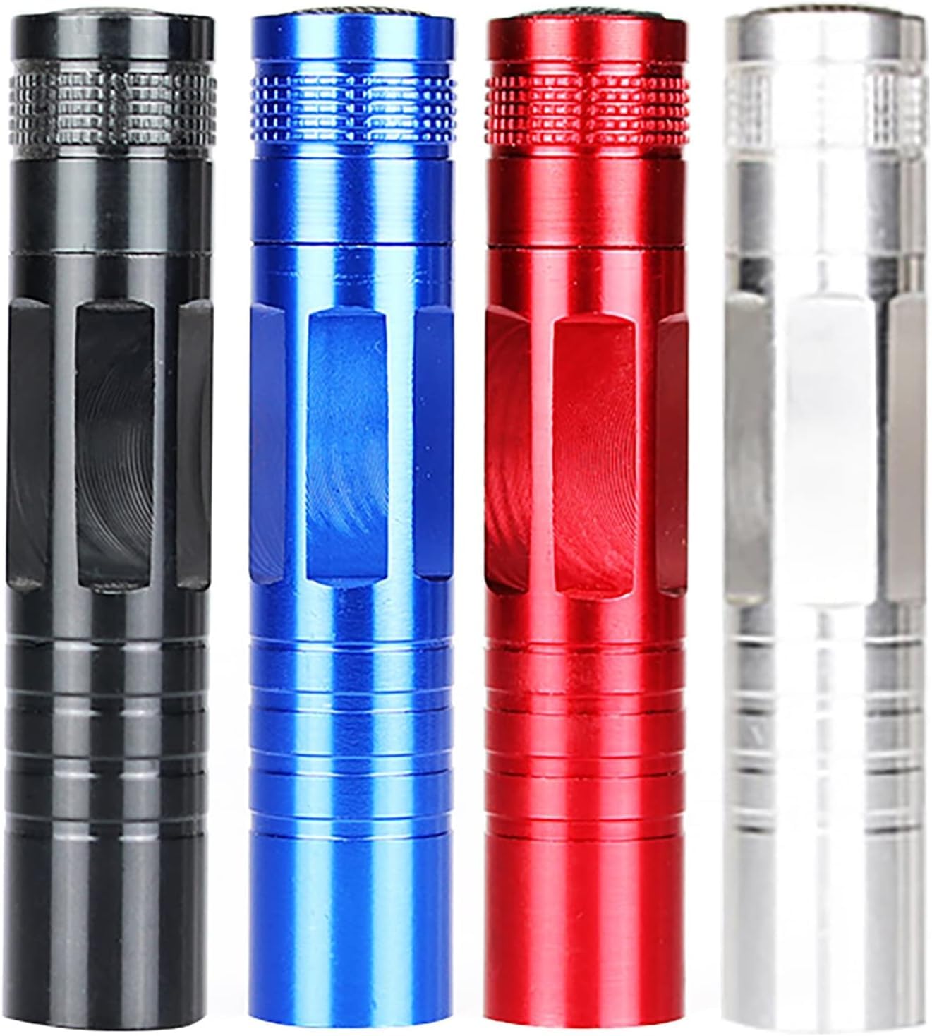 Rosojodg Red Mini Flashlight, High Brightness Water-Proof Portable Outdoor Emergency Led Pocket Flashlight For Cycling, Emergency Small Strong Light Keychain Handheld Flashlights